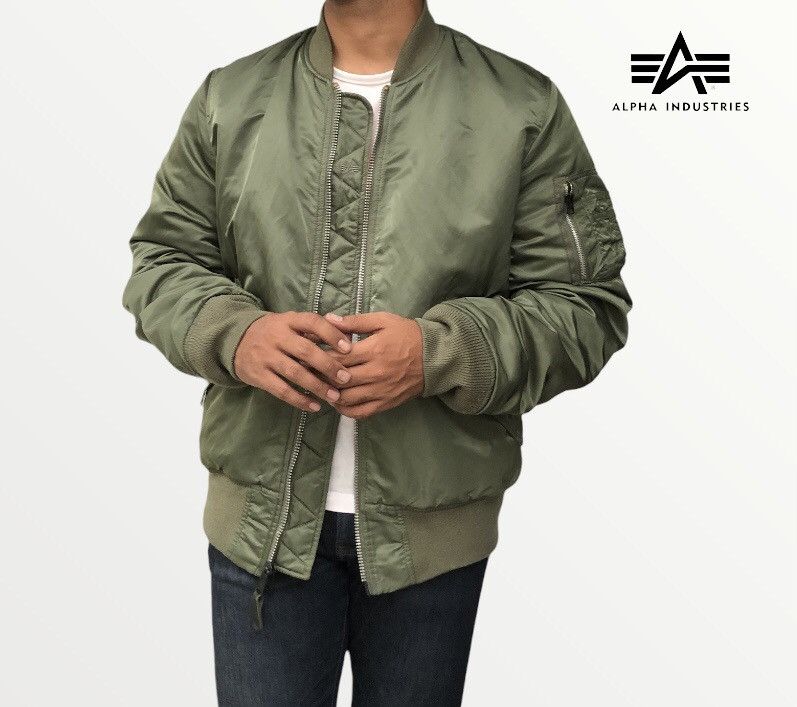 Alpha Industries Alpha Industries Flyer Intermediate MA-1 Bomber Jacket Size US XL / EU 56 / 4 - 3 Thumbnail