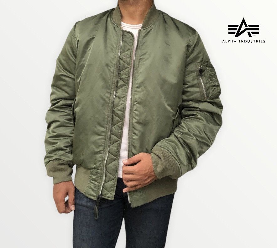 Alpha Industries Alpha Industries Flyer Intermediate MA-1 Bomber Jacket Size US XL / EU 56 / 4 - 2 Thumbnail
