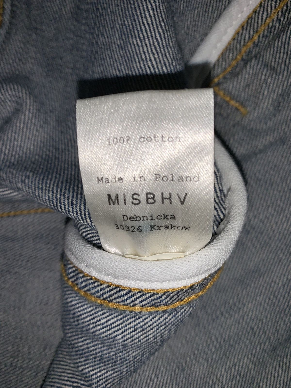 Misbhv !DS! AW18 MISBHV Wet Print Indigo Denim Jacket Size US L / EU 52-54 / 3 - 13 Thumbnail