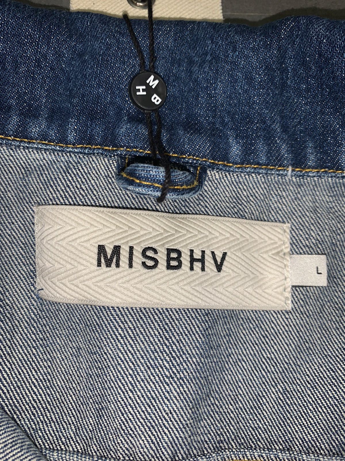 Misbhv !DS! AW18 MISBHV Wet Print Indigo Denim Jacket Size US L / EU 52-54 / 3 - 12 Thumbnail
