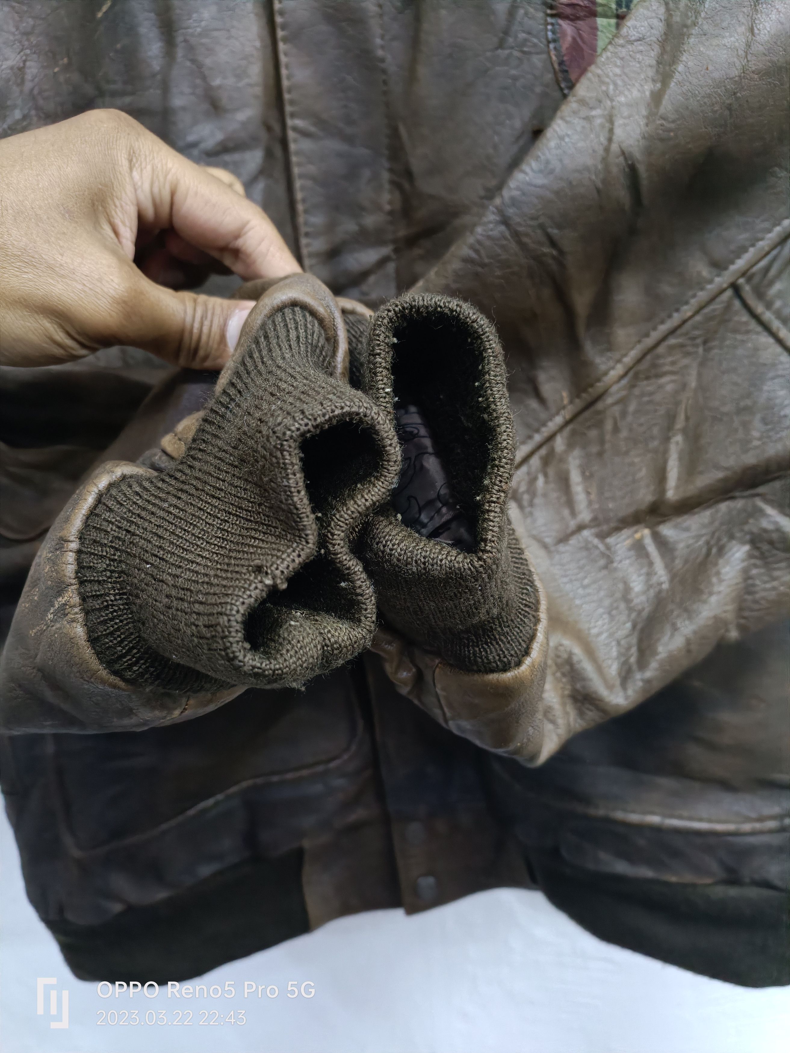 Vintage Vintage Eagle Squadron Pilot Leather Flight Jacket Size US L / EU 52-54 / 3 - 9 Thumbnail