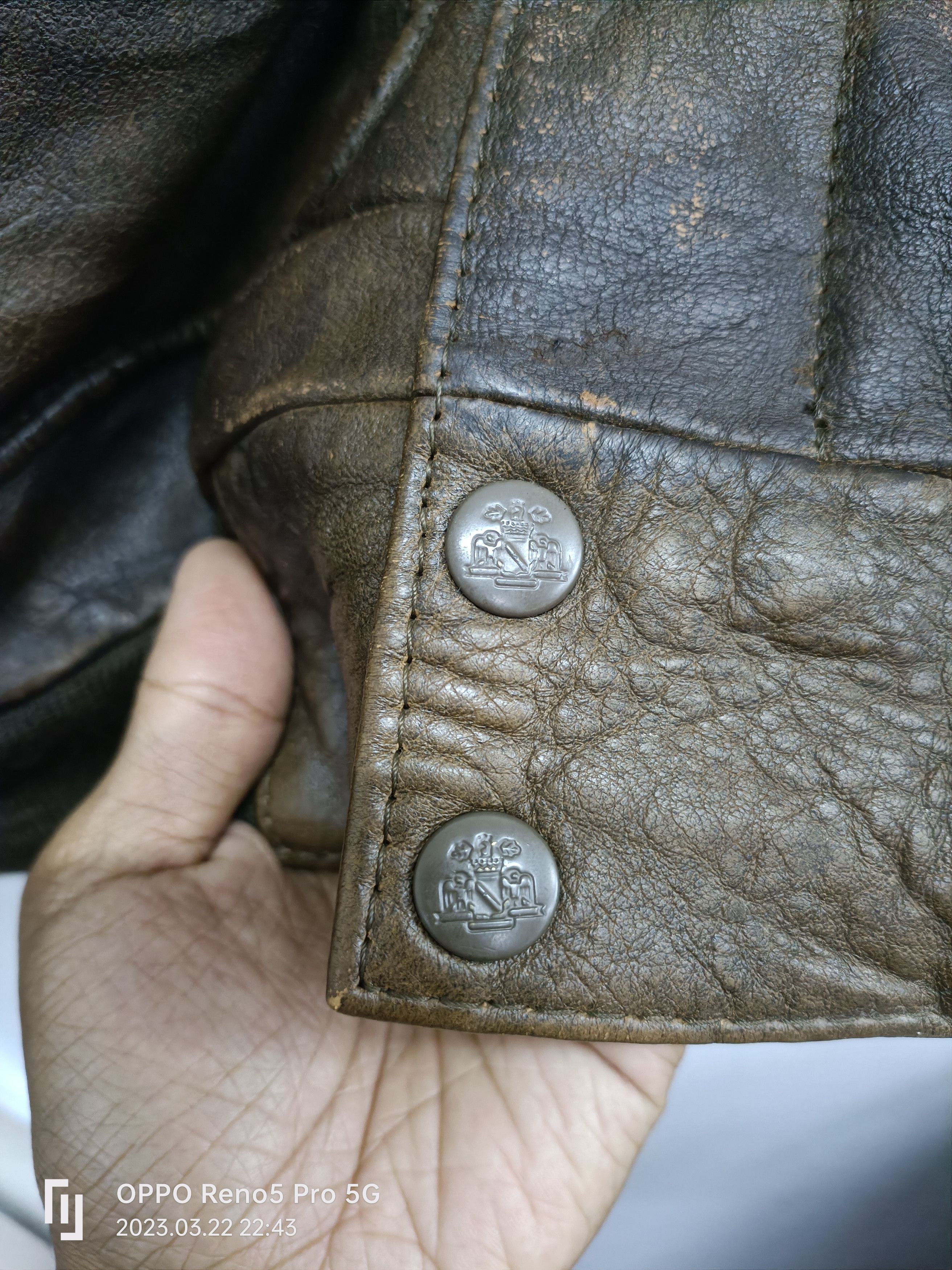 Vintage Vintage Eagle Squadron Pilot Leather Flight Jacket Size US L / EU 52-54 / 3 - 10 Thumbnail