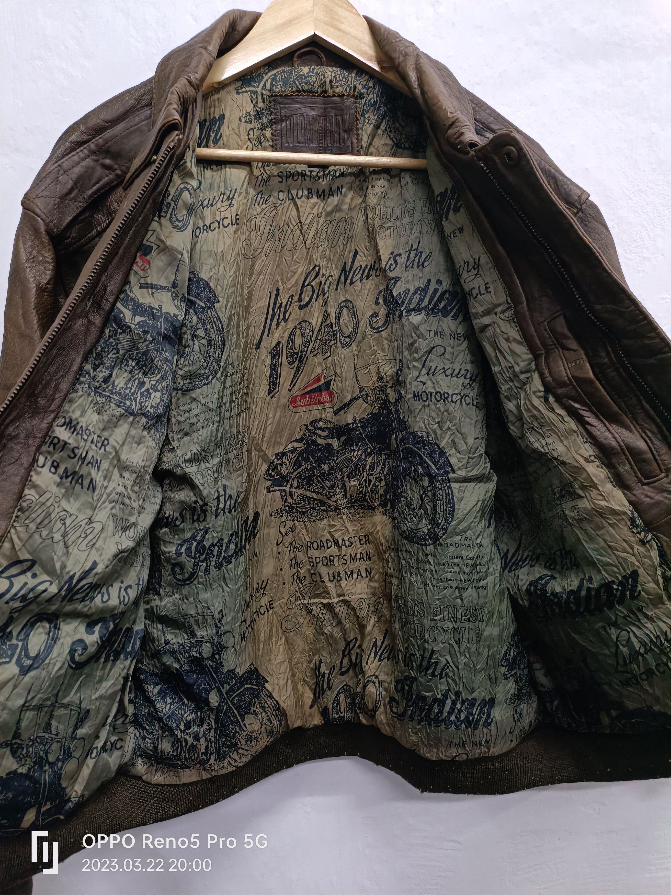 Vintage Vintage Eagle Squadron Pilot Leather Flight Jacket Size US L / EU 52-54 / 3 - 5 Thumbnail