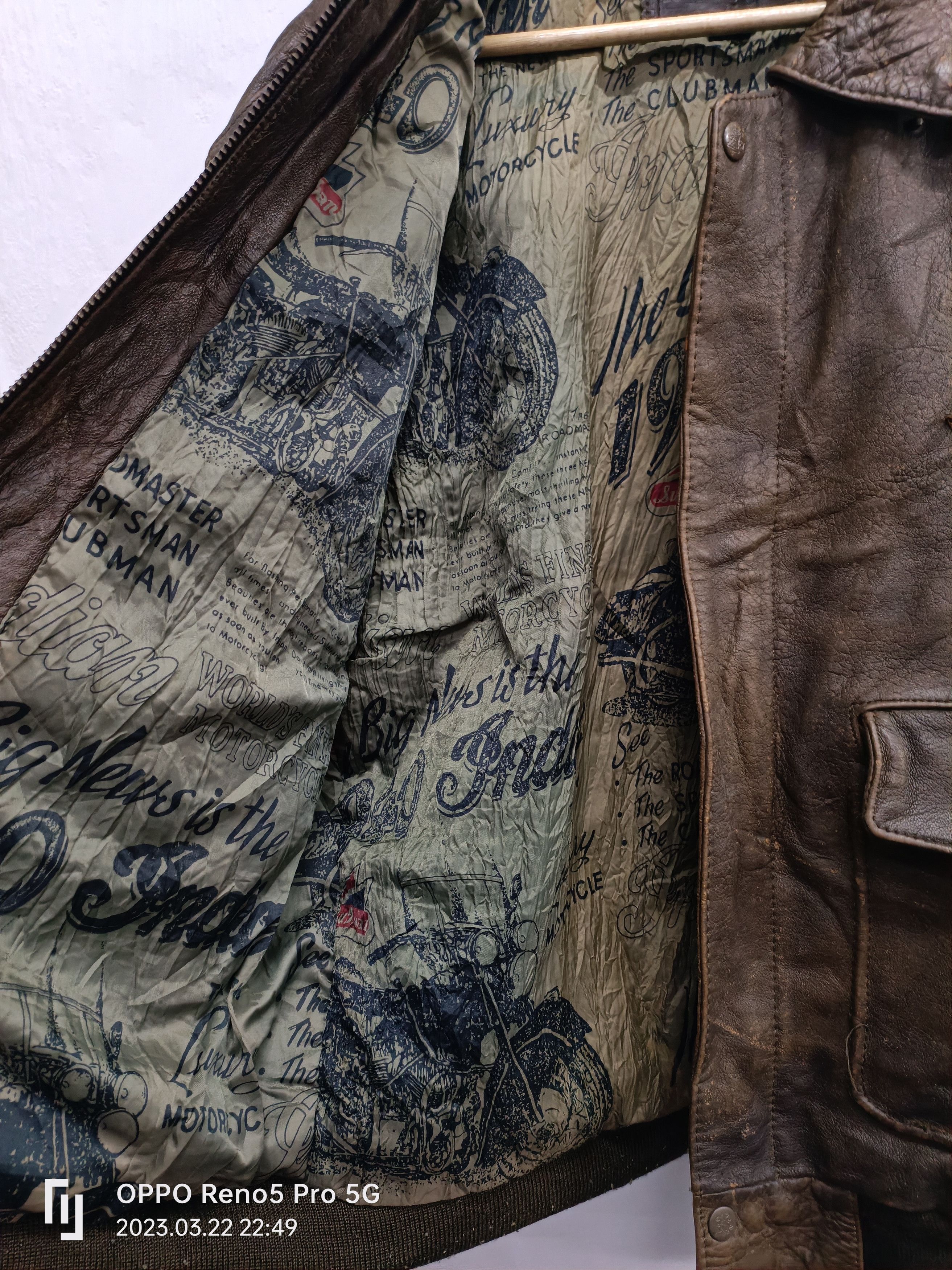 Vintage Vintage Eagle Squadron Pilot Leather Flight Jacket Size US L / EU 52-54 / 3 - 6 Thumbnail