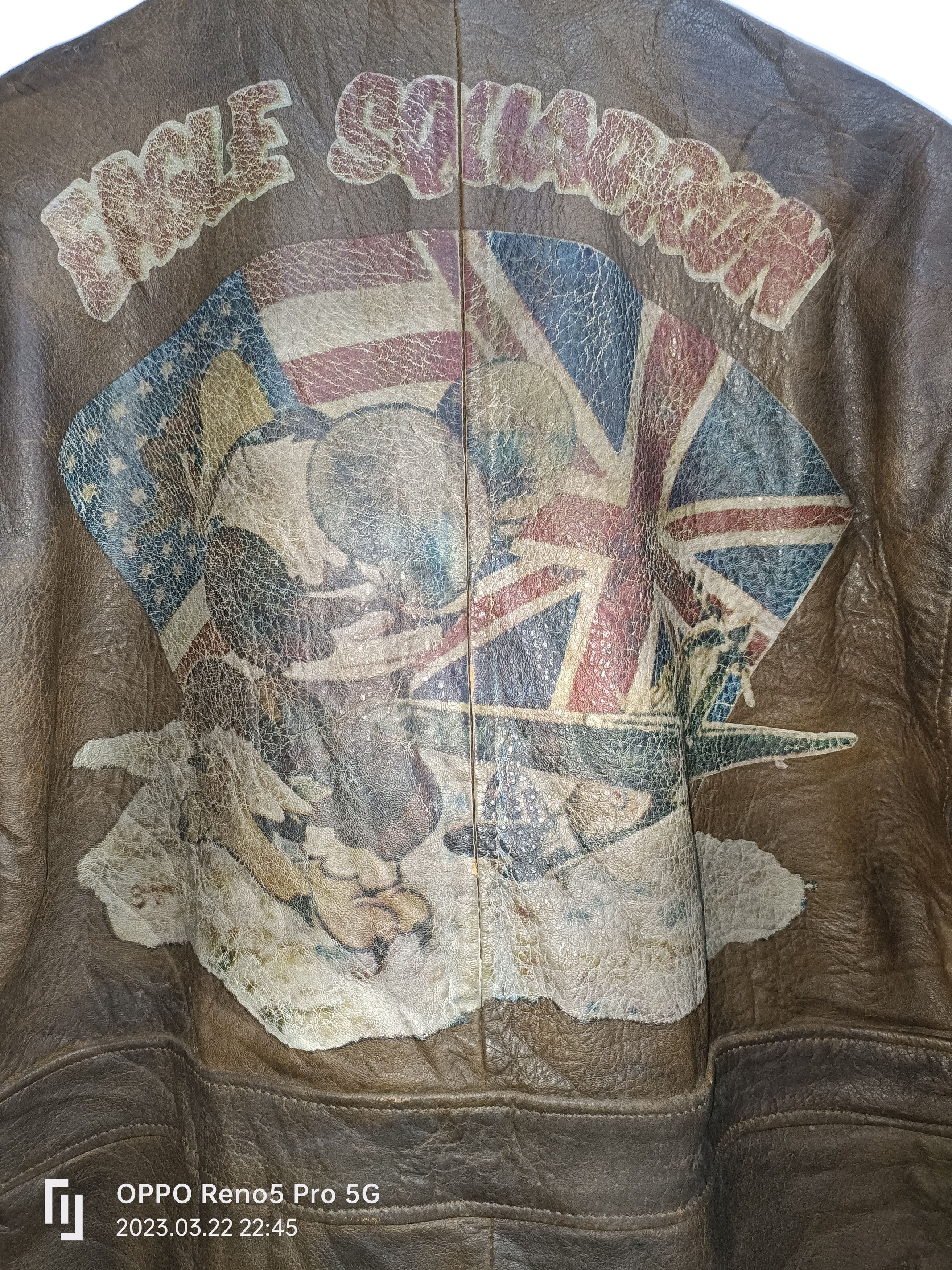 Vintage Vintage Eagle Squadron Pilot Leather Flight Jacket Size US L / EU 52-54 / 3 - 14 Thumbnail