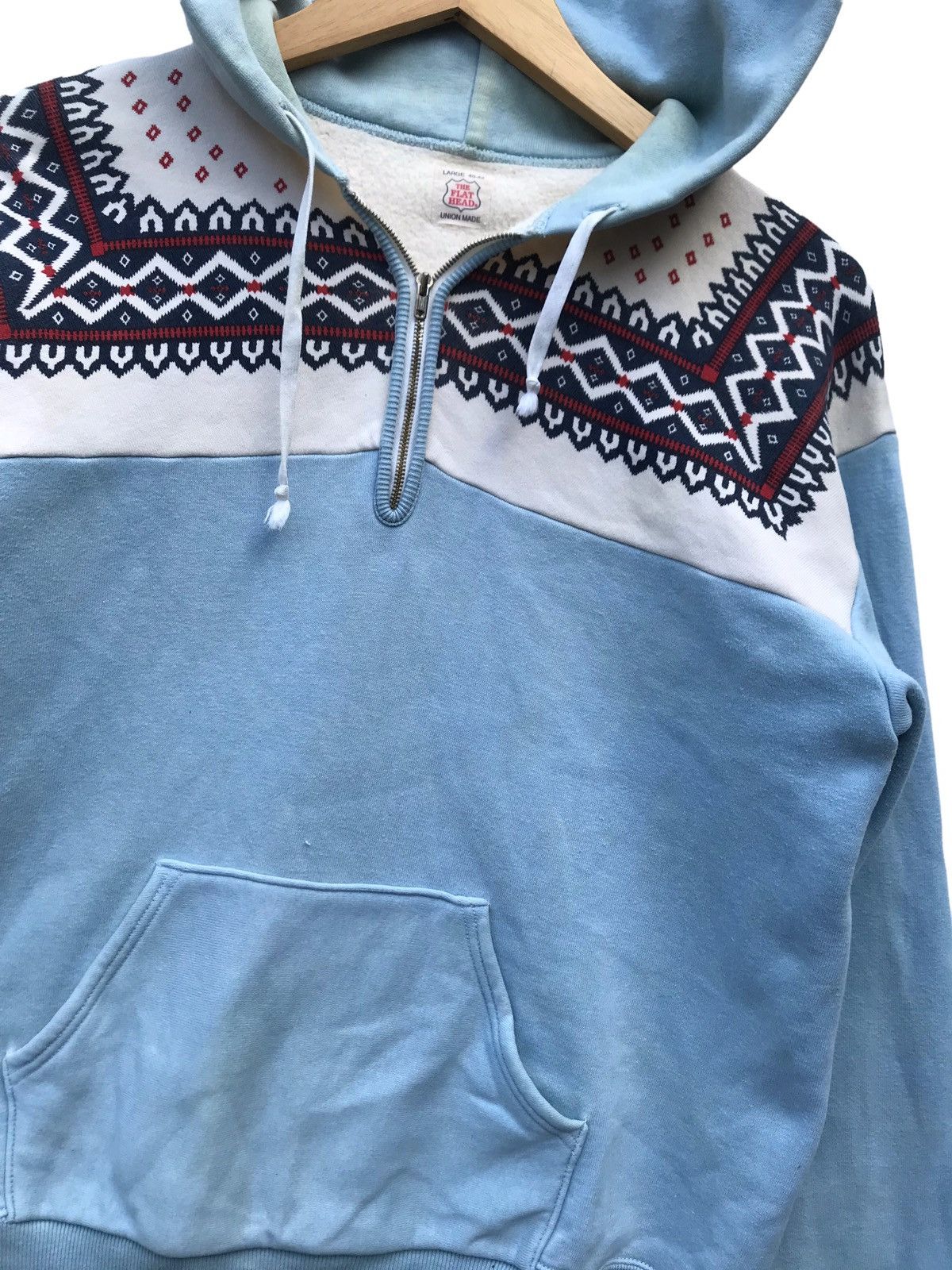The Flat Head The Flat Head Native Style Hoodie Sweater ( STAINS) Size US S / EU 44-46 / 1 - 8 Thumbnail
