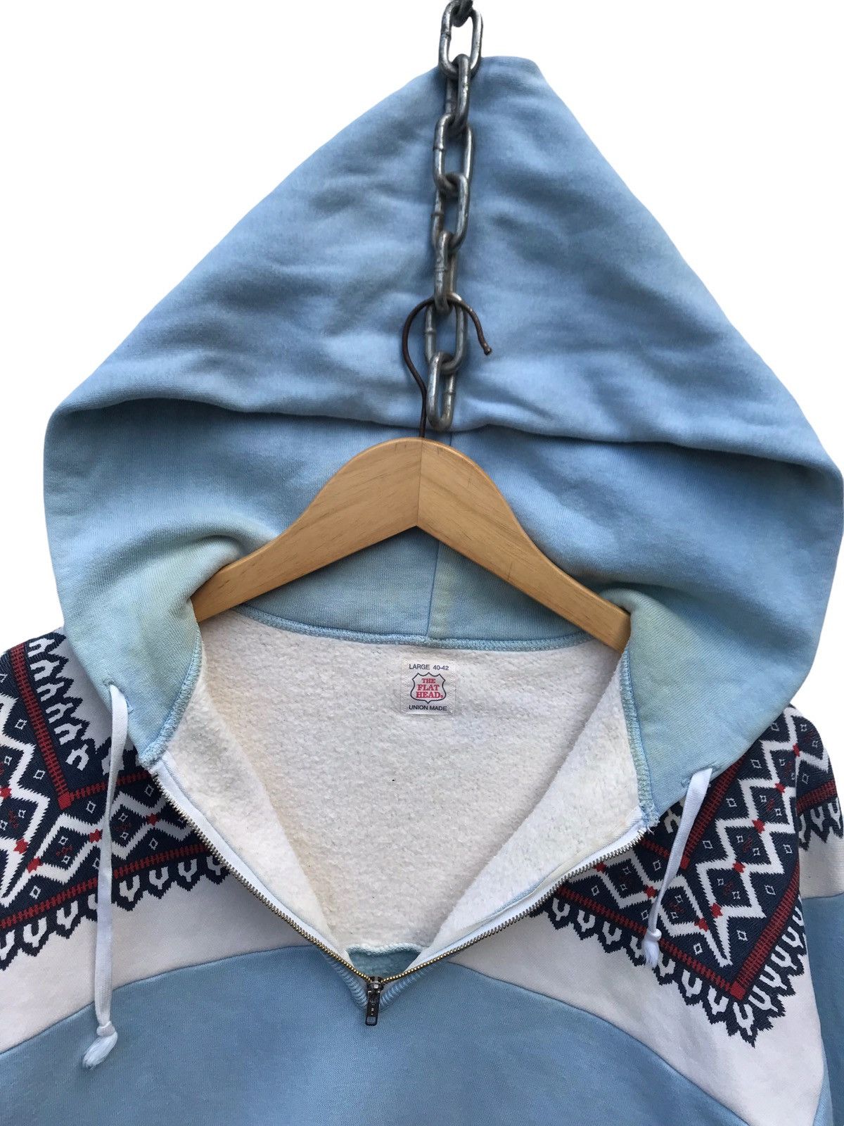 The Flat Head The Flat Head Native Style Hoodie Sweater ( STAINS) Size US S / EU 44-46 / 1 - 4 Thumbnail
