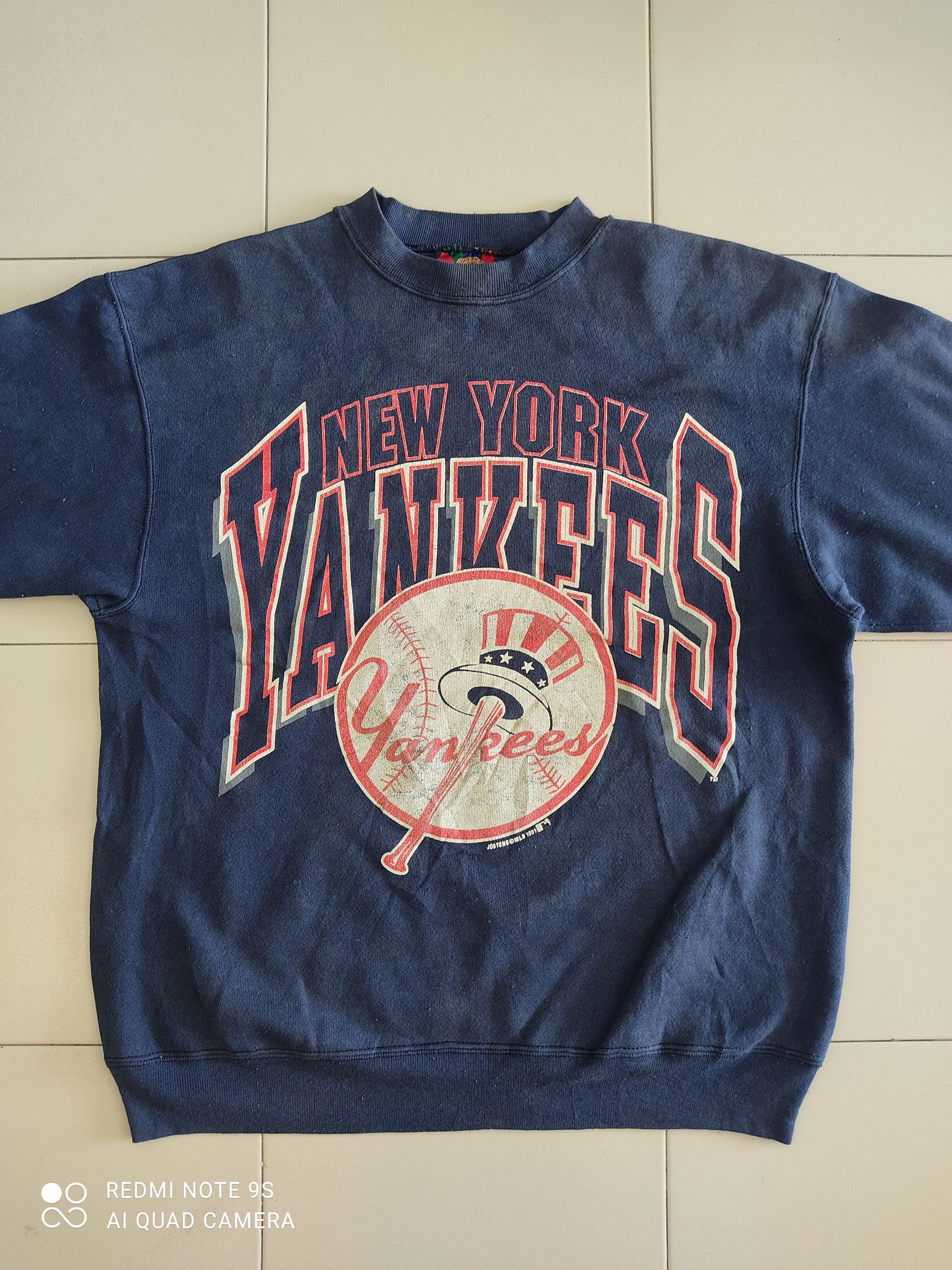MLB RARE !! Vintage 1991 Newyork Yankees MLB Jostens Sweatshirt Size US L / EU 52-54 / 3 - 4 Thumbnail