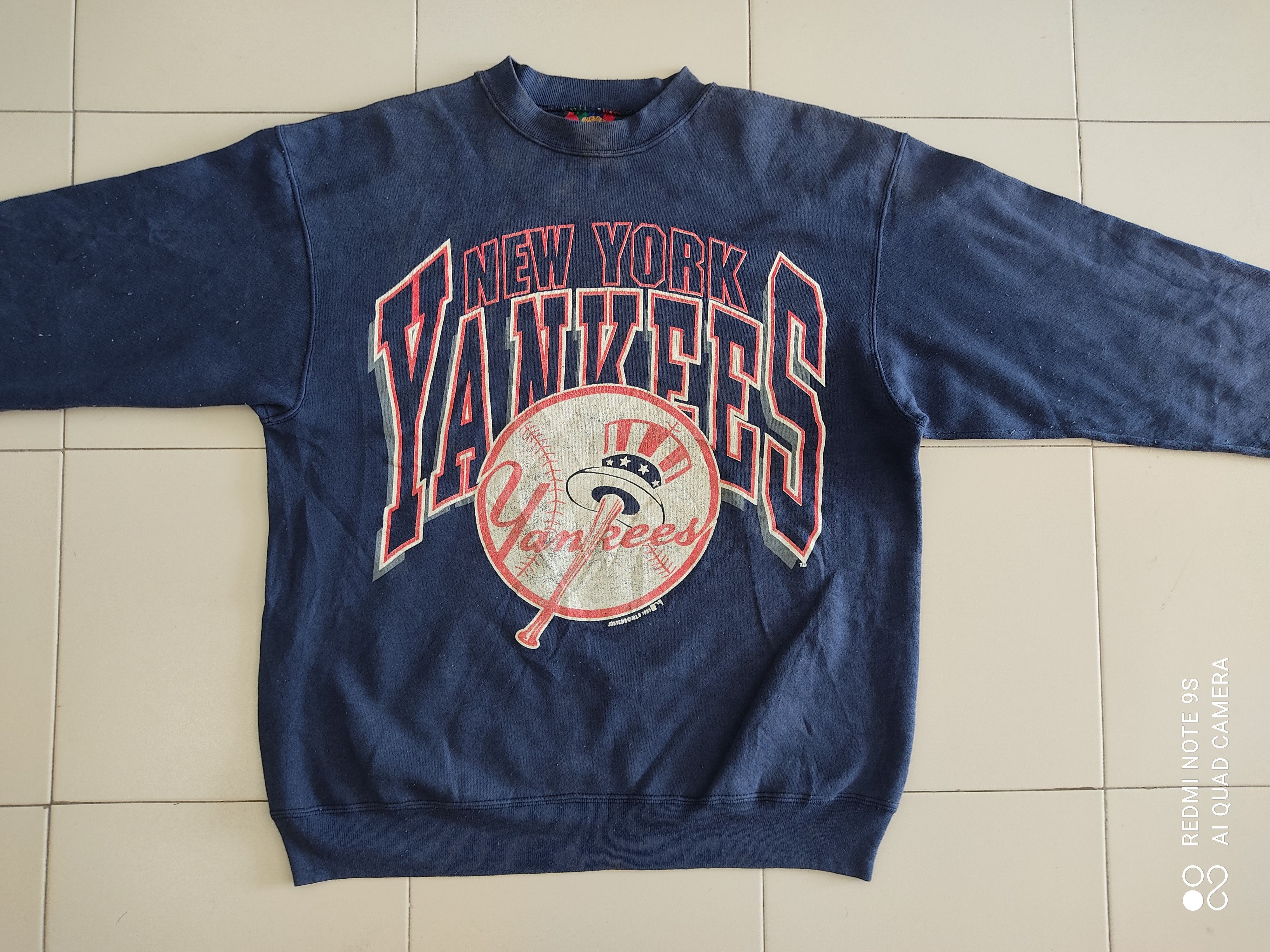 MLB RARE !! Vintage 1991 Newyork Yankees MLB Jostens Sweatshirt Size US L / EU 52-54 / 3 - 5 Thumbnail
