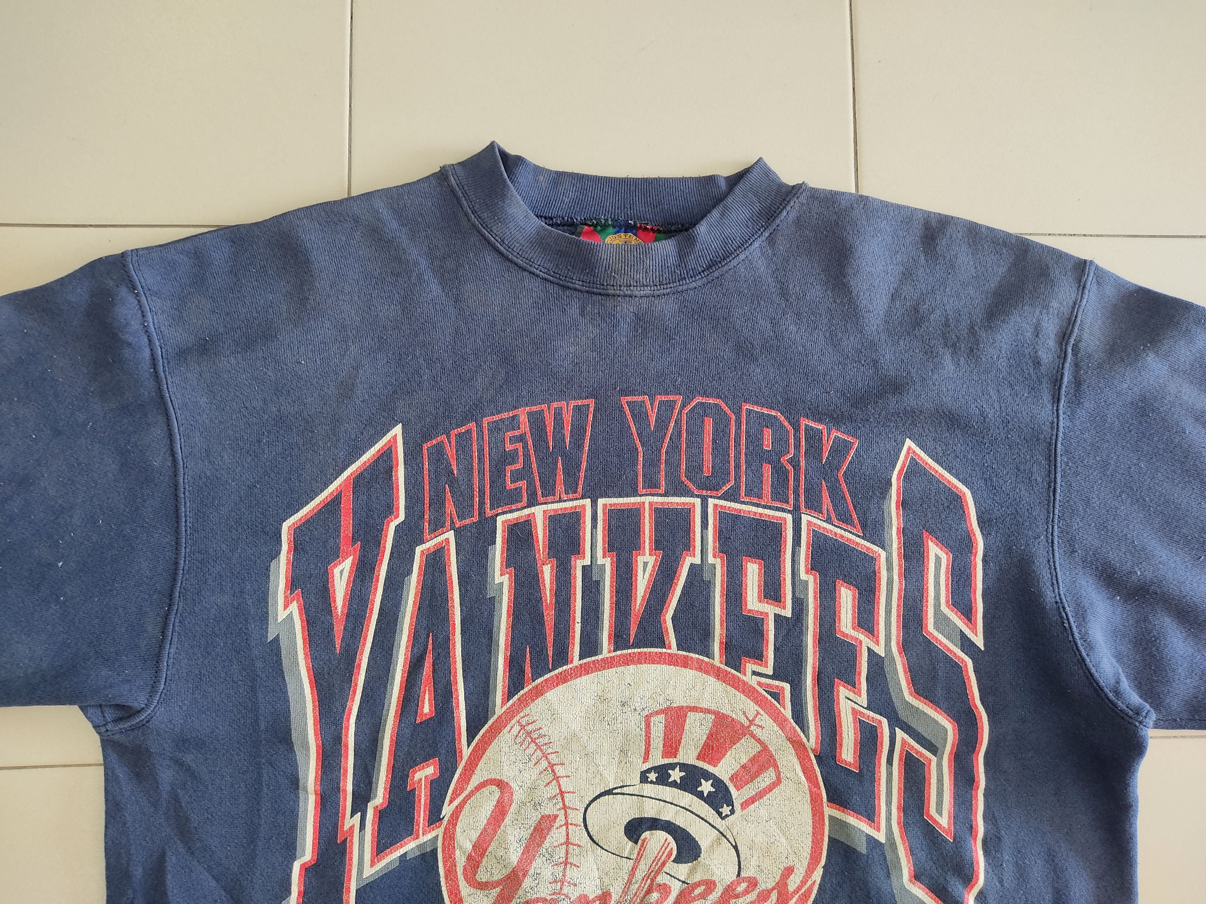 MLB RARE !! Vintage 1991 Newyork Yankees MLB Jostens Sweatshirt Size US L / EU 52-54 / 3 - 6 Thumbnail