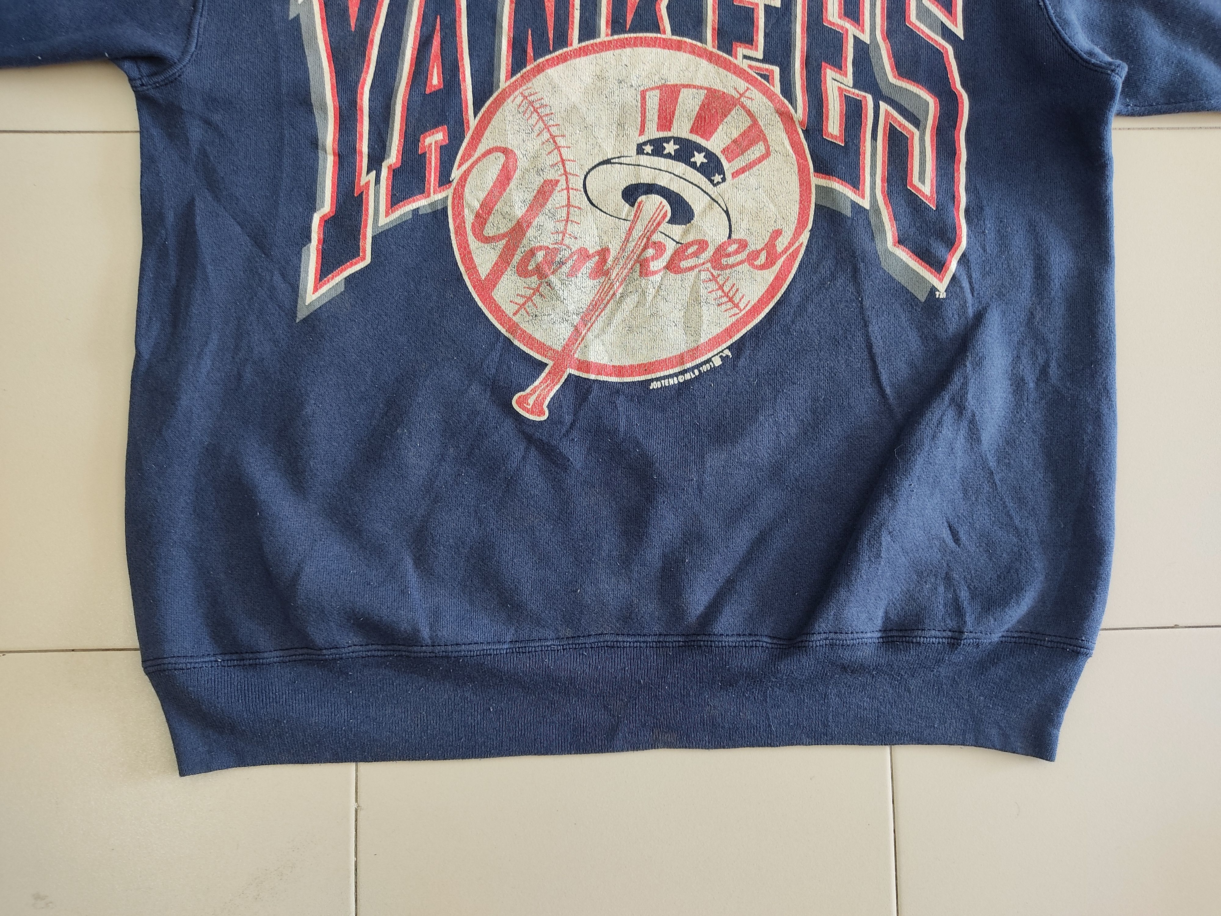 MLB RARE !! Vintage 1991 Newyork Yankees MLB Jostens Sweatshirt Size US L / EU 52-54 / 3 - 7 Thumbnail