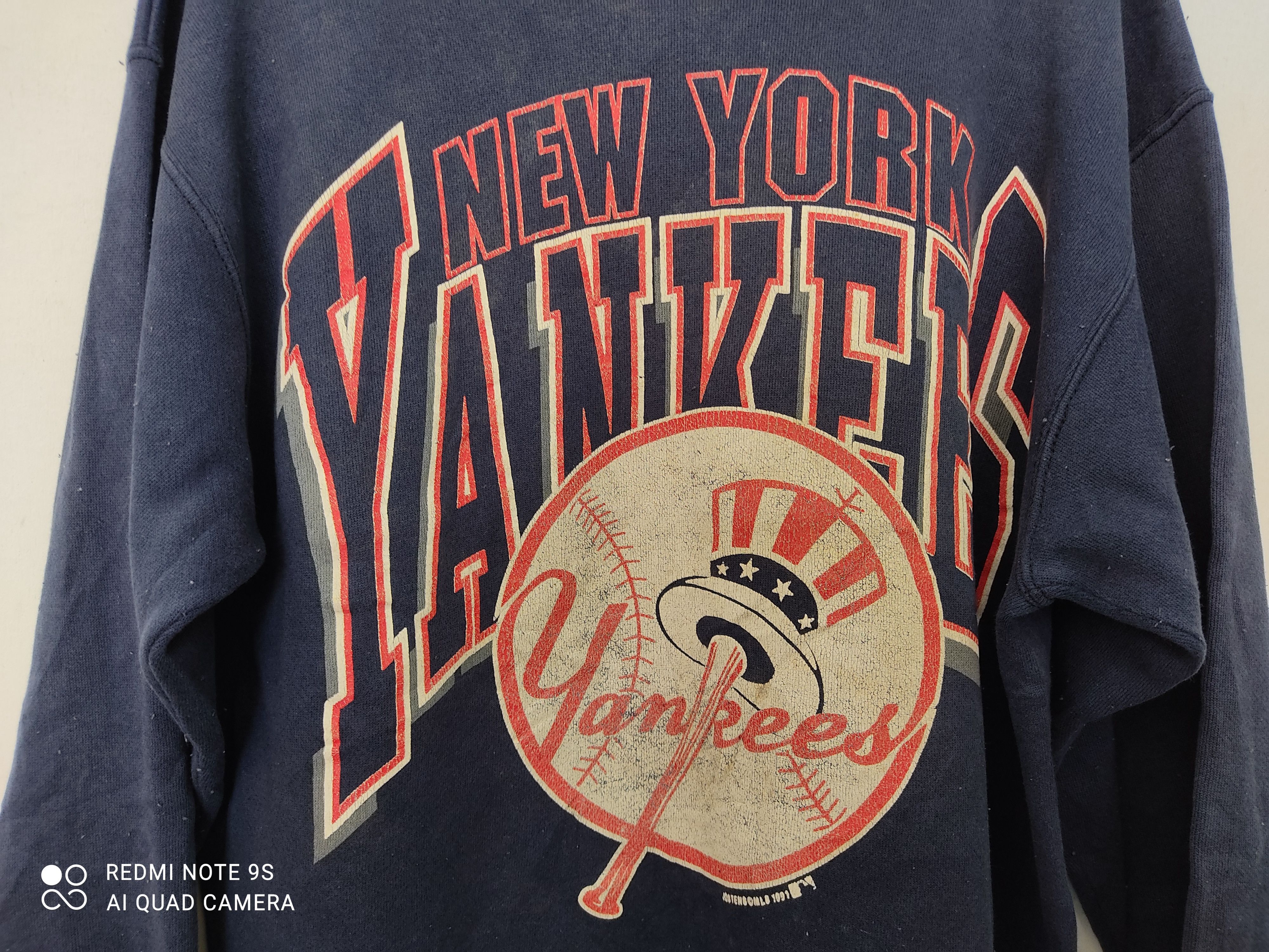 MLB RARE !! Vintage 1991 Newyork Yankees MLB Jostens Sweatshirt Size US L / EU 52-54 / 3 - 9 Thumbnail