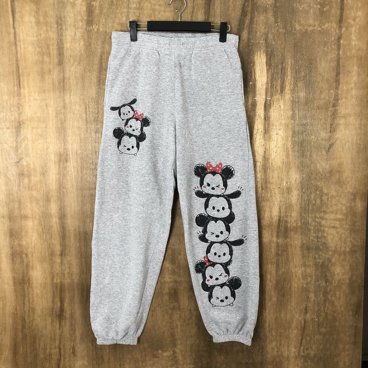 Disney Disney Tsum Tsum movie Grey Joggers pants #6179 Size US 28 / EU 44 - 1 Thumbnail