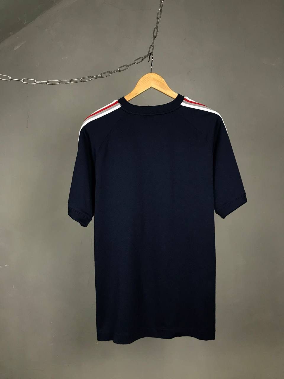 Nike × Vintage Nike swoosh streetwear vintage navy blue tee Size US XL / EU 56 / 4 - 7 Thumbnail