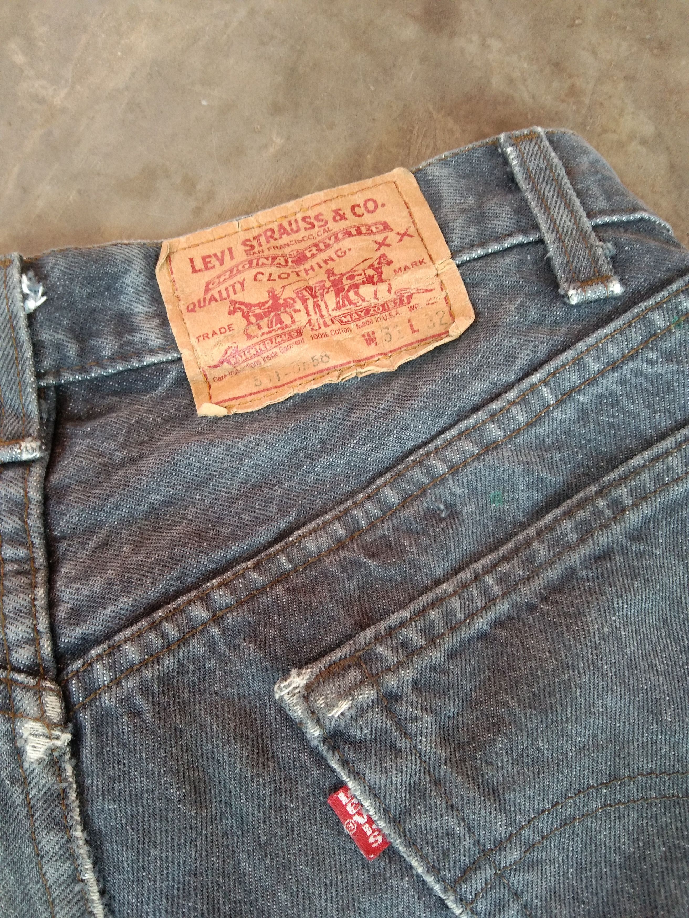 Levi's × Vintage 80s Vintage Levis 501 Made In USA Distressed Jeans 31x32 Size US 31 - 4 Thumbnail