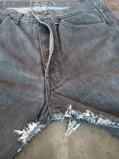 Levi's × Vintage 80s Vintage Levis 501 Made In USA Distressed Jeans 31x32 Size US 31 - 8 Thumbnail