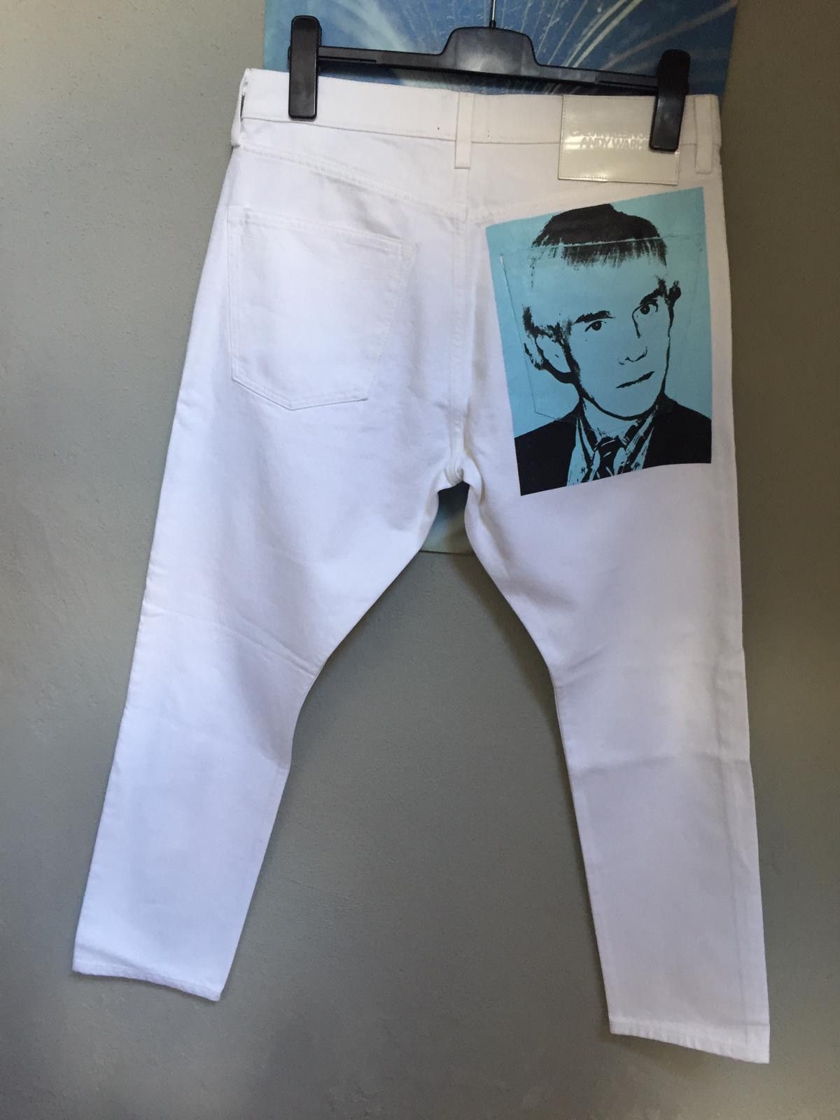 Andy Warhol × Calvin Klein White Denim Jean Size US 32 / EU 48 - 6 Thumbnail