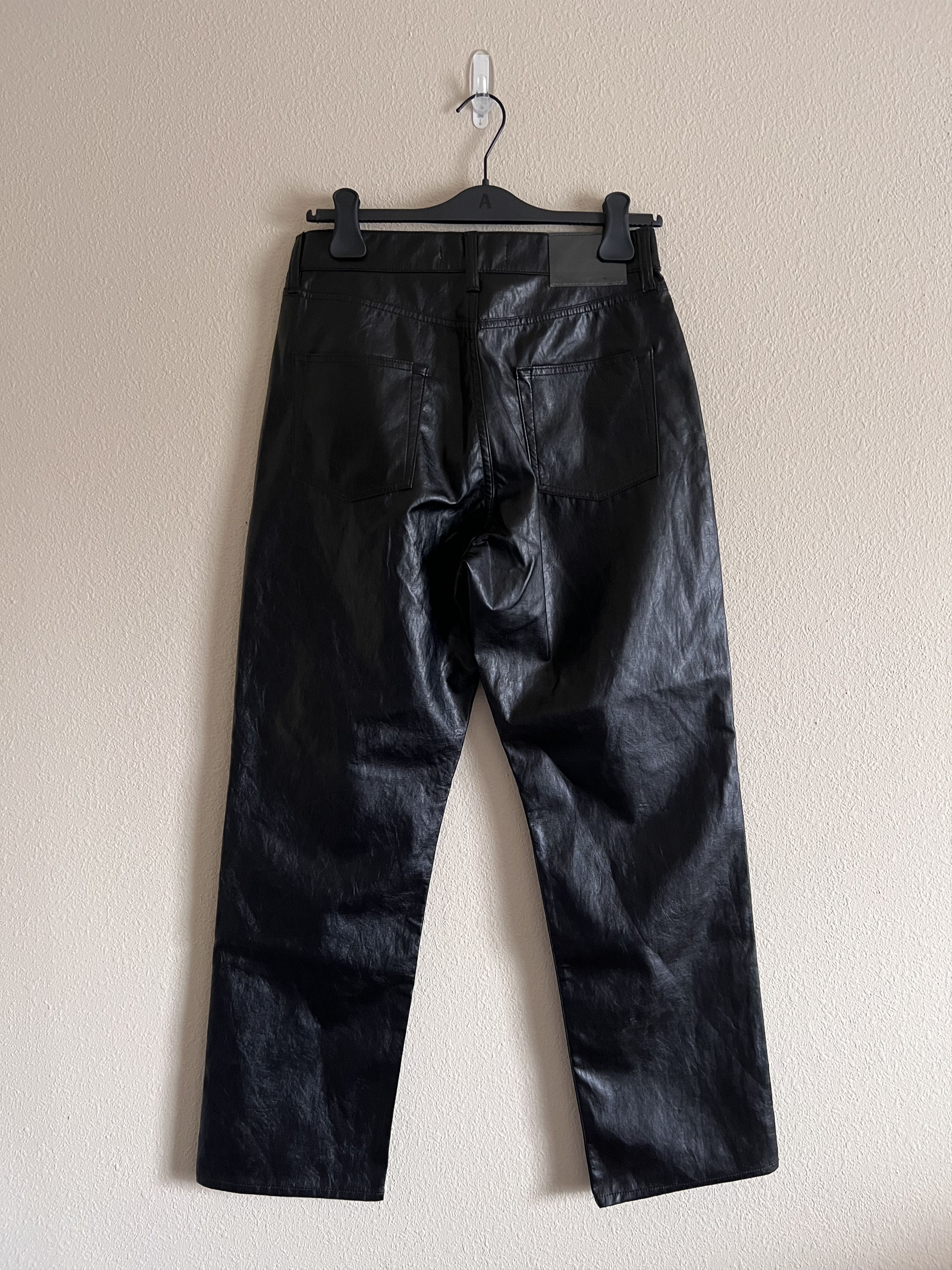 Our Legacy Our Legacy Fake Leather Formal Moto Cut Pants in Black Size US 30 / EU 46 - 4 Thumbnail