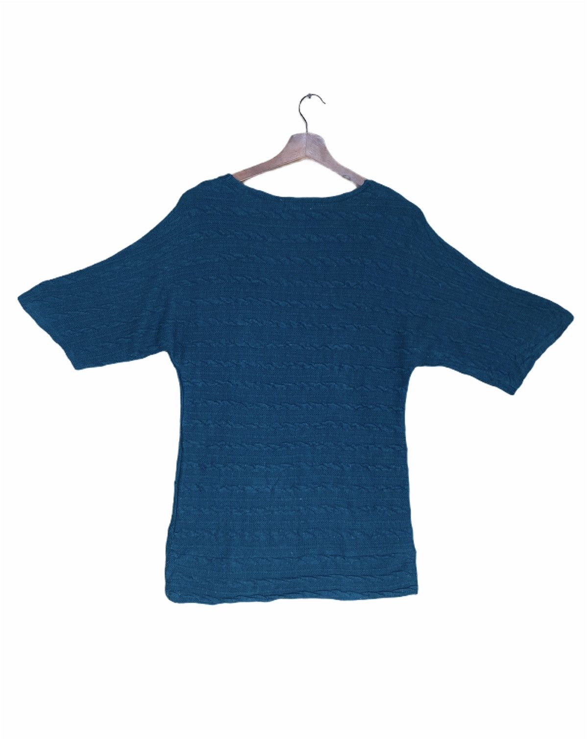 Designer × Homespun Knitwear OSCOPE Modern Stripe Wave Twist Cable Chunky Knitwear Shirt Size US S / EU 44-46 / 1 - 2 Thumbnail