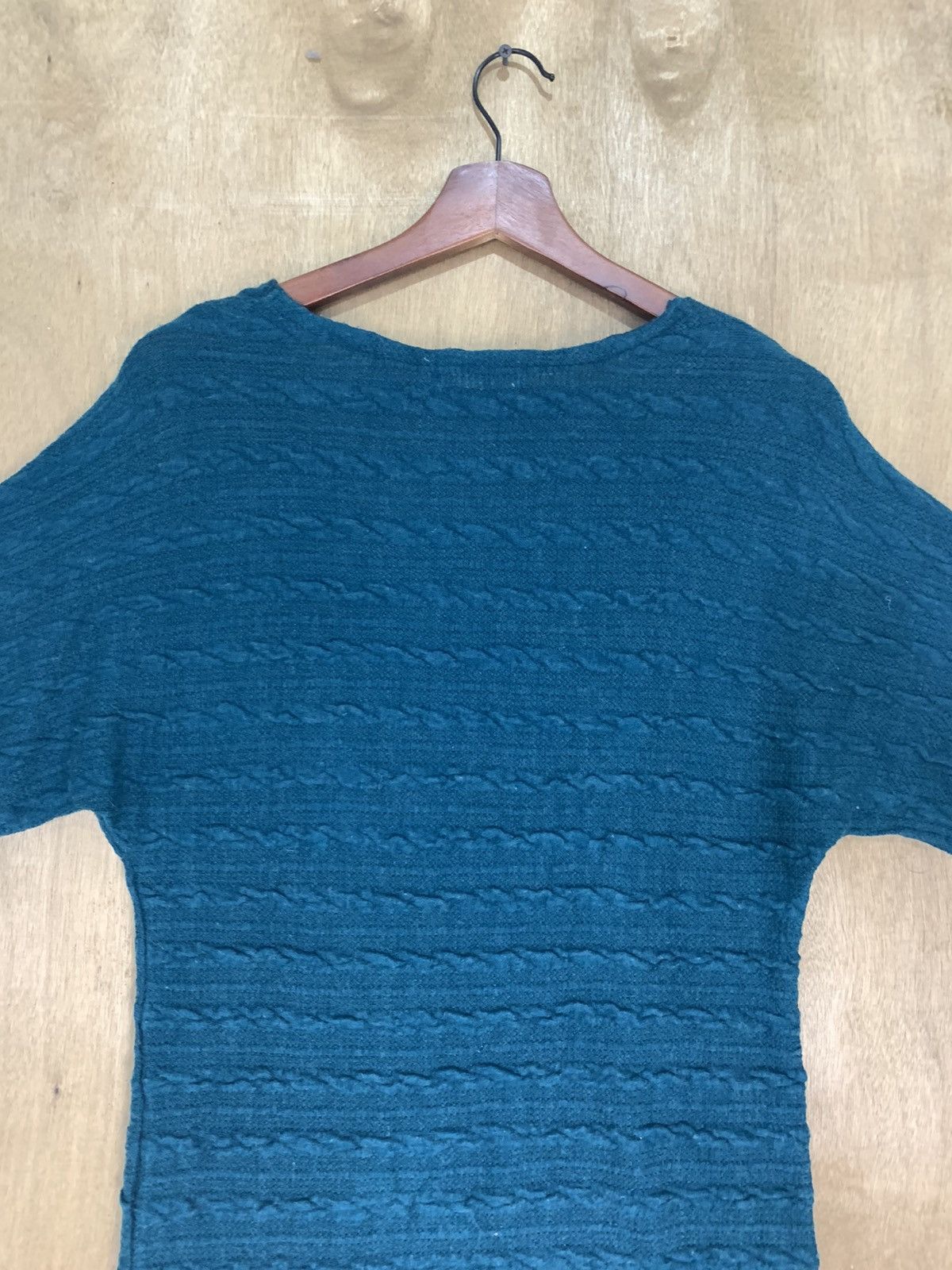 Designer × Homespun Knitwear OSCOPE Modern Stripe Wave Twist Cable Chunky Knitwear Shirt Size US S / EU 44-46 / 1 - 8 Thumbnail
