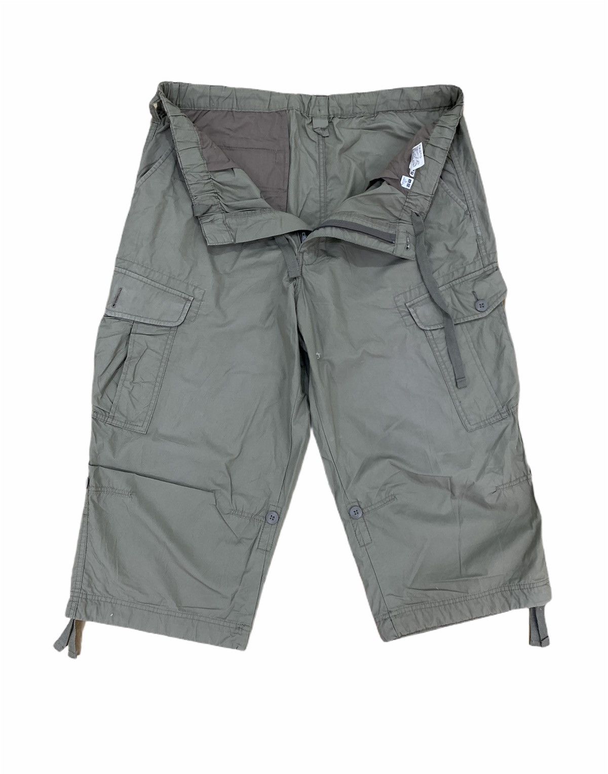 Japanese Brand × Uniqlo UNIQLO Bondage Parachute Multipocket Cargo Crop Short Pant Size US 36 / EU 52 - 3 Thumbnail