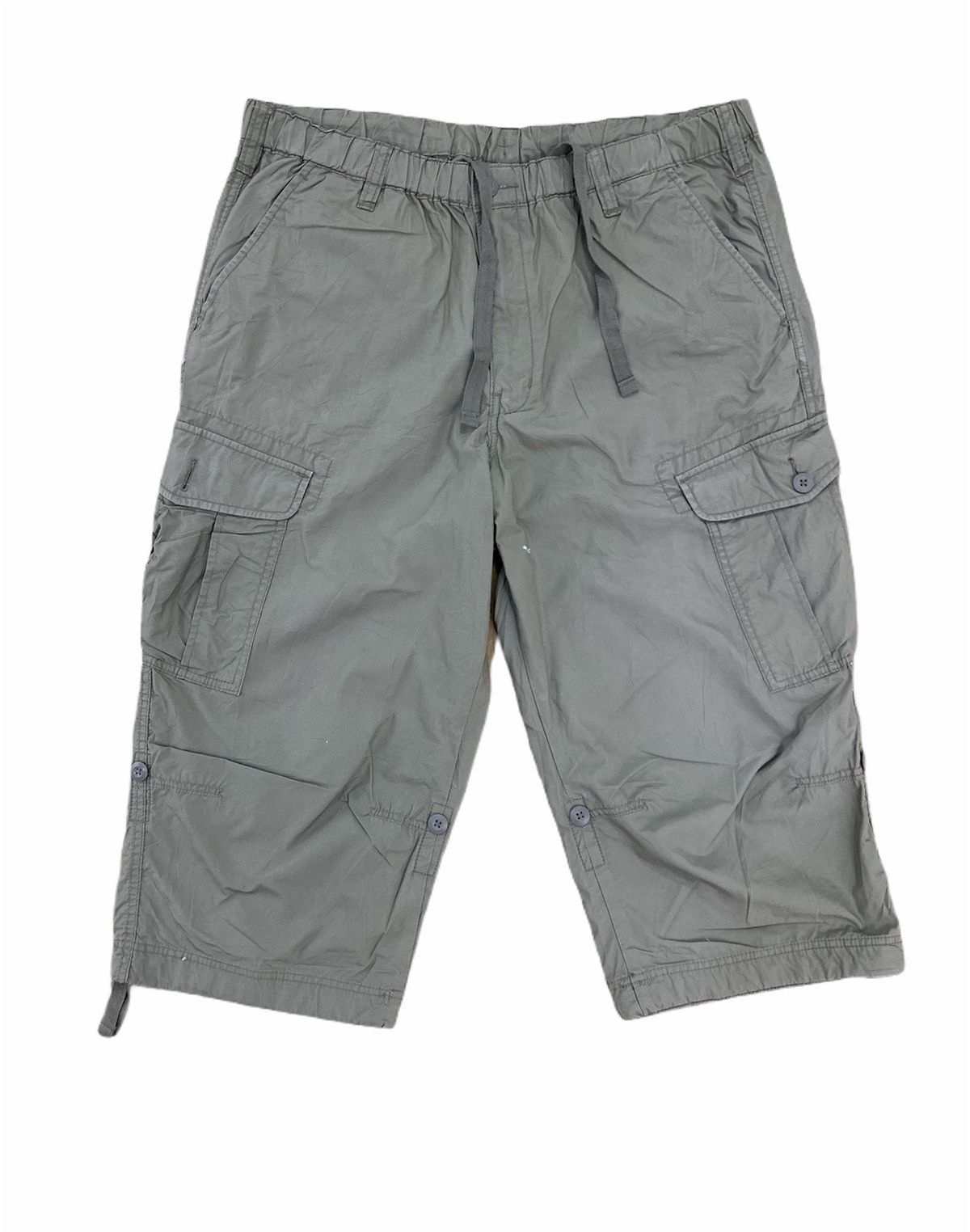 Japanese Brand × Uniqlo UNIQLO Bondage Parachute Multipocket Cargo Crop Short Pant Size US 36 / EU 52 - 1 Thumbnail