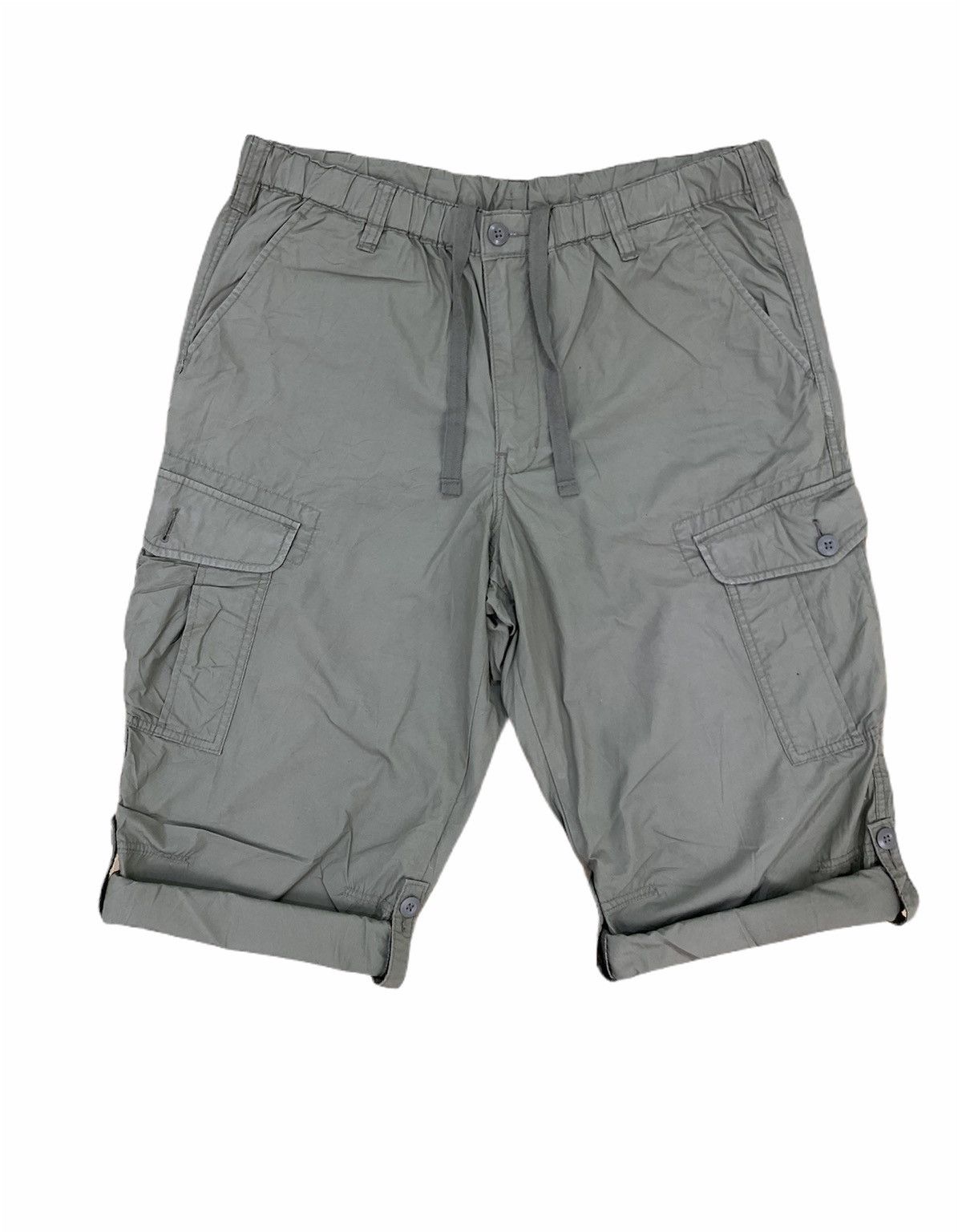 Japanese Brand × Uniqlo UNIQLO Bondage Parachute Multipocket Cargo Crop Short Pant Size US 36 / EU 52 - 4 Thumbnail