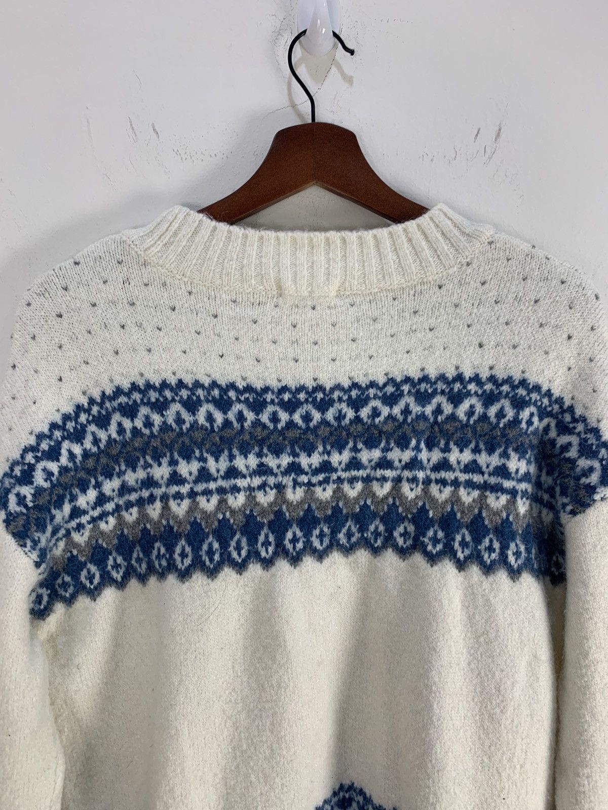 Aran Isles Knitwear × Designer GU Motif Native Fair Isle Navajo Boyfriend Knitwear Sweater Size US M / EU 48-50 / 2 - 8 Thumbnail