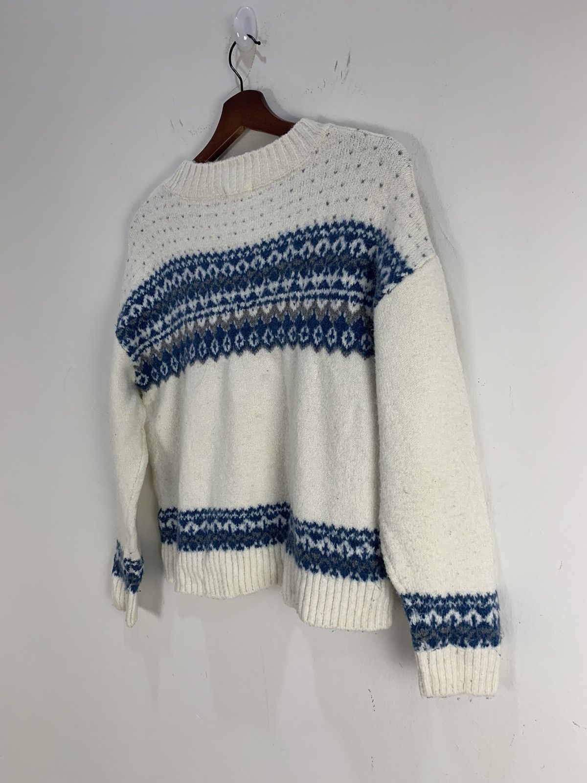 Aran Isles Knitwear × Designer GU Motif Native Fair Isle Navajo Boyfriend Knitwear Sweater Size US M / EU 48-50 / 2 - 11 Thumbnail