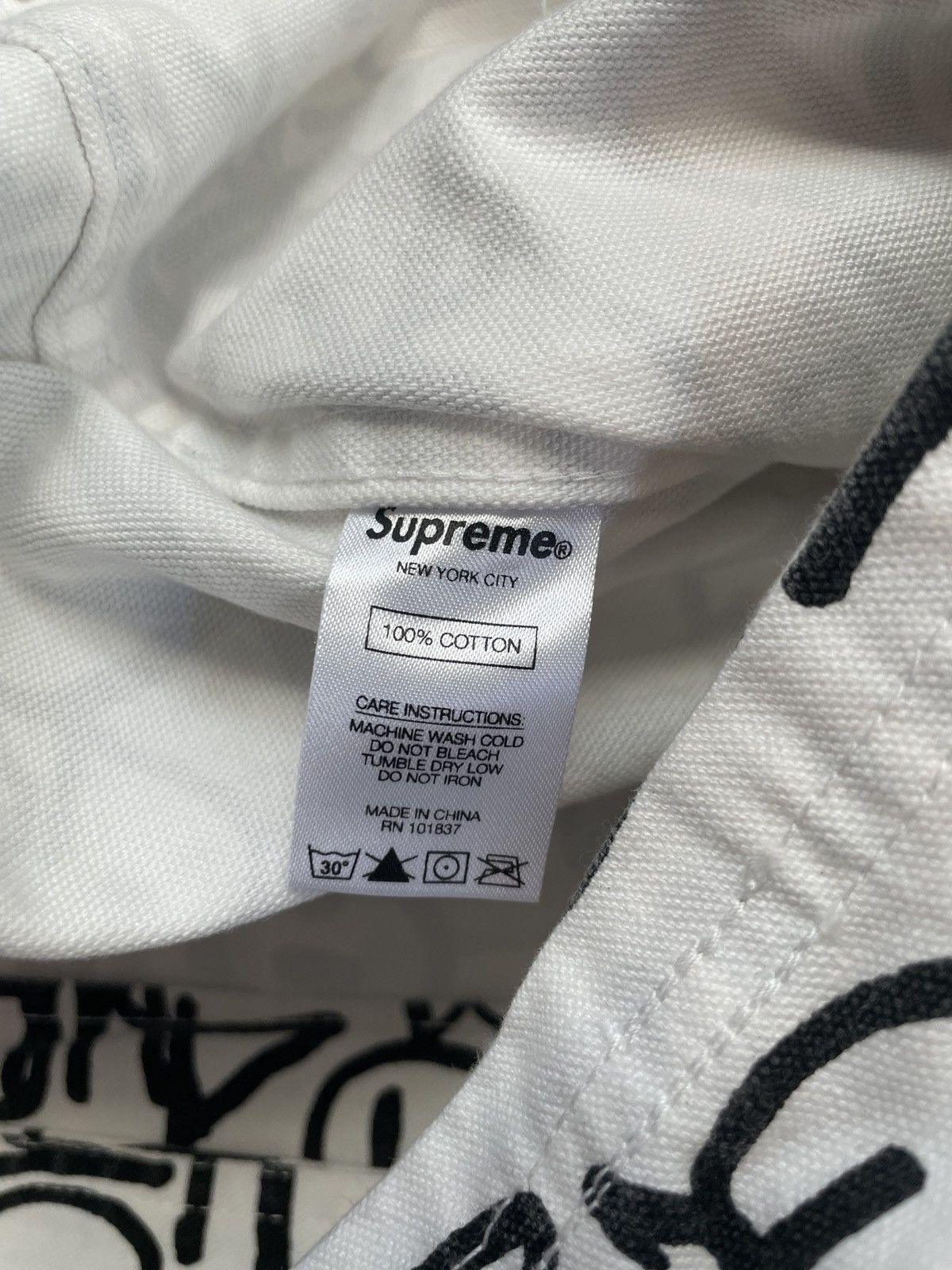 Comme des Garcons Supreme x CDG Justice For All White Canvas Chore Jacket FW18 Size US L / EU 52-54 / 3 - 4 Thumbnail