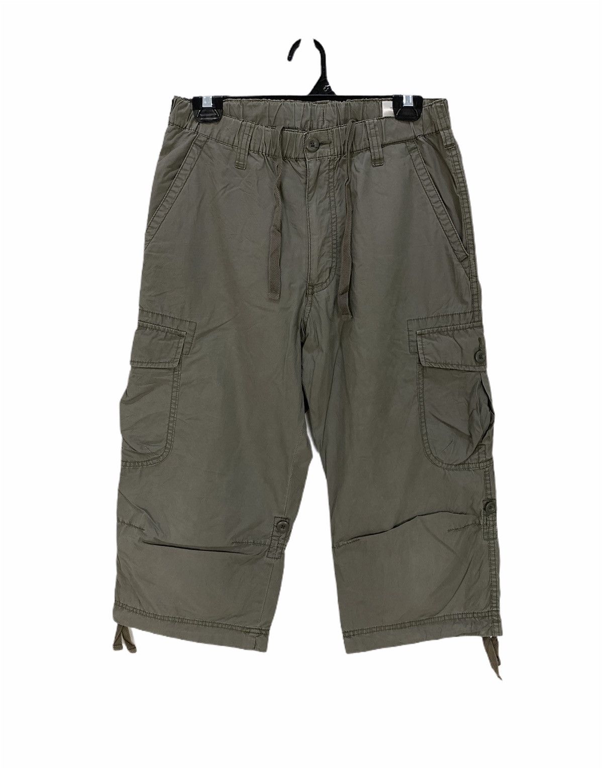 Japanese Brand × Uniqlo UNIQLO Bondage Parachute Multipocket Cargo Crop Short Pant Size US 29 - 1 Thumbnail