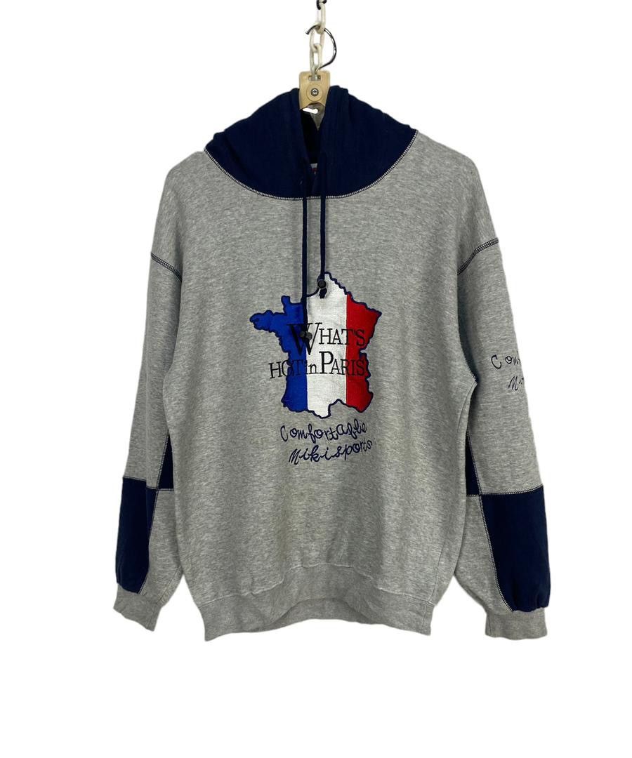 Japanese Brand × Vintage “What hot in Paris” spellout hoodie pullover by miki sport Size US M / EU 48-50 / 2 - 1 Thumbnail