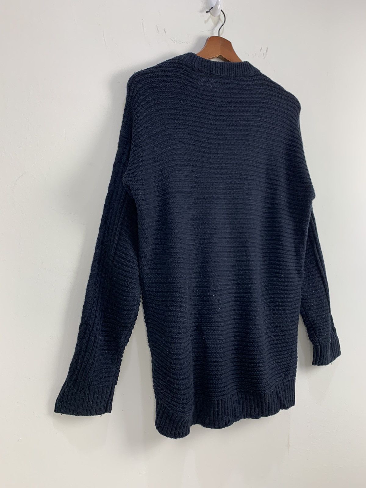 Japanese Brand × Uniqlo UNIQLO Crewneck Cable Twist Chunky Long Knitwear Sweater Size US M / EU 48-50 / 2 - 11 Thumbnail