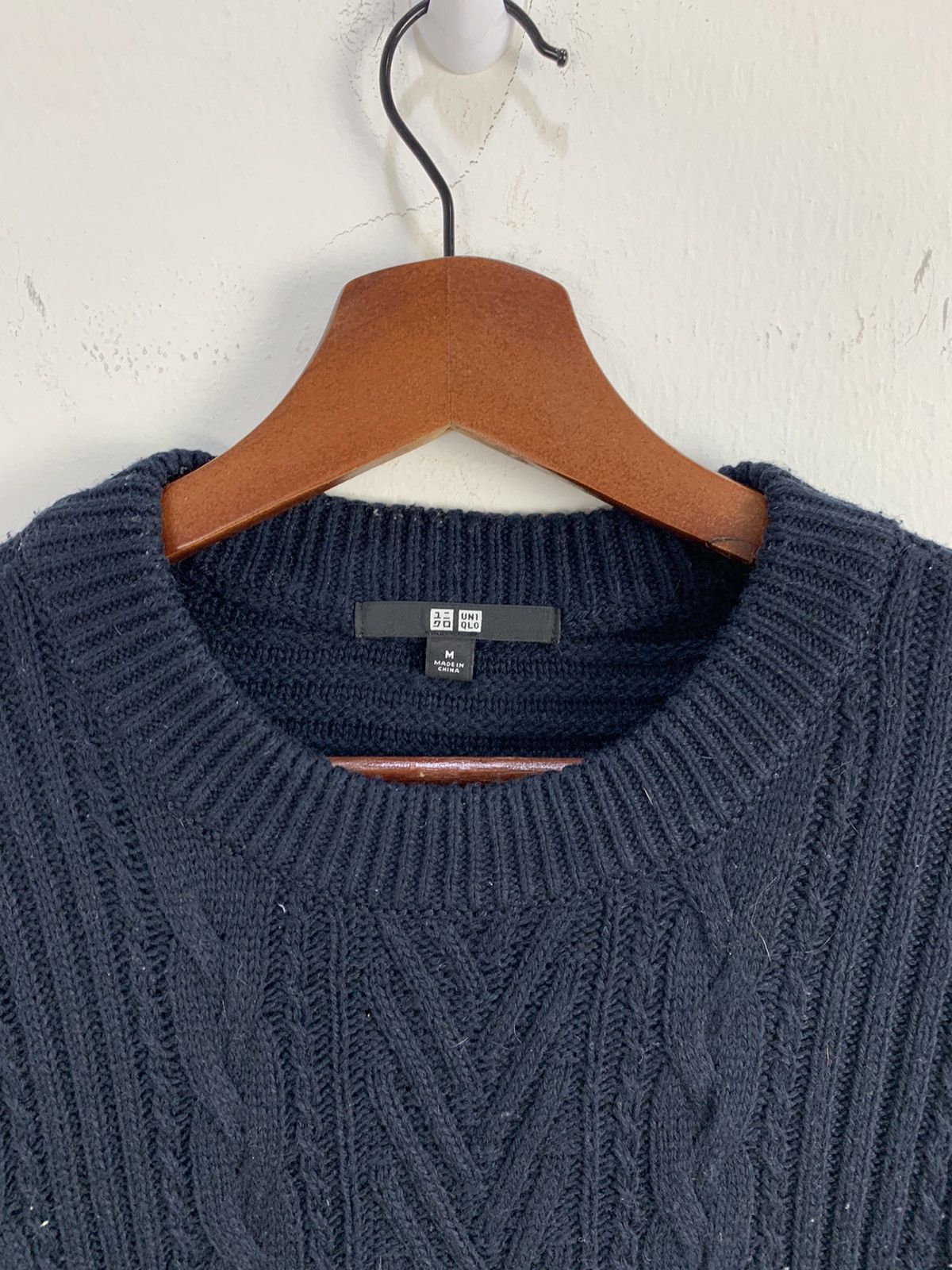 Japanese Brand × Uniqlo UNIQLO Crewneck Cable Twist Chunky Long Knitwear Sweater Size US M / EU 48-50 / 2 - 8 Thumbnail