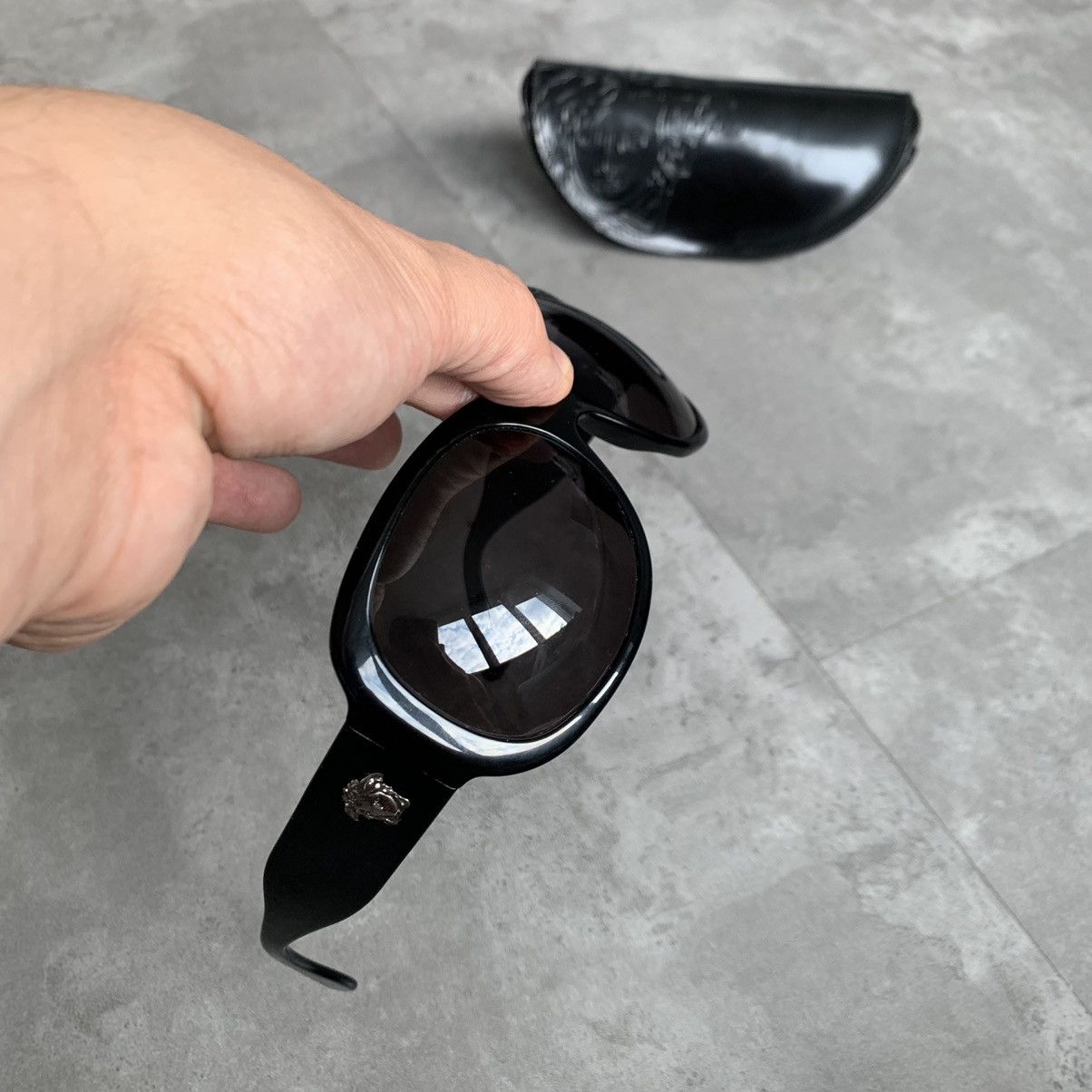 Versace VERSACE Sunglasses Logo Medusa Glasses Shield 4052 Black Size ONE SIZE - 5 Thumbnail