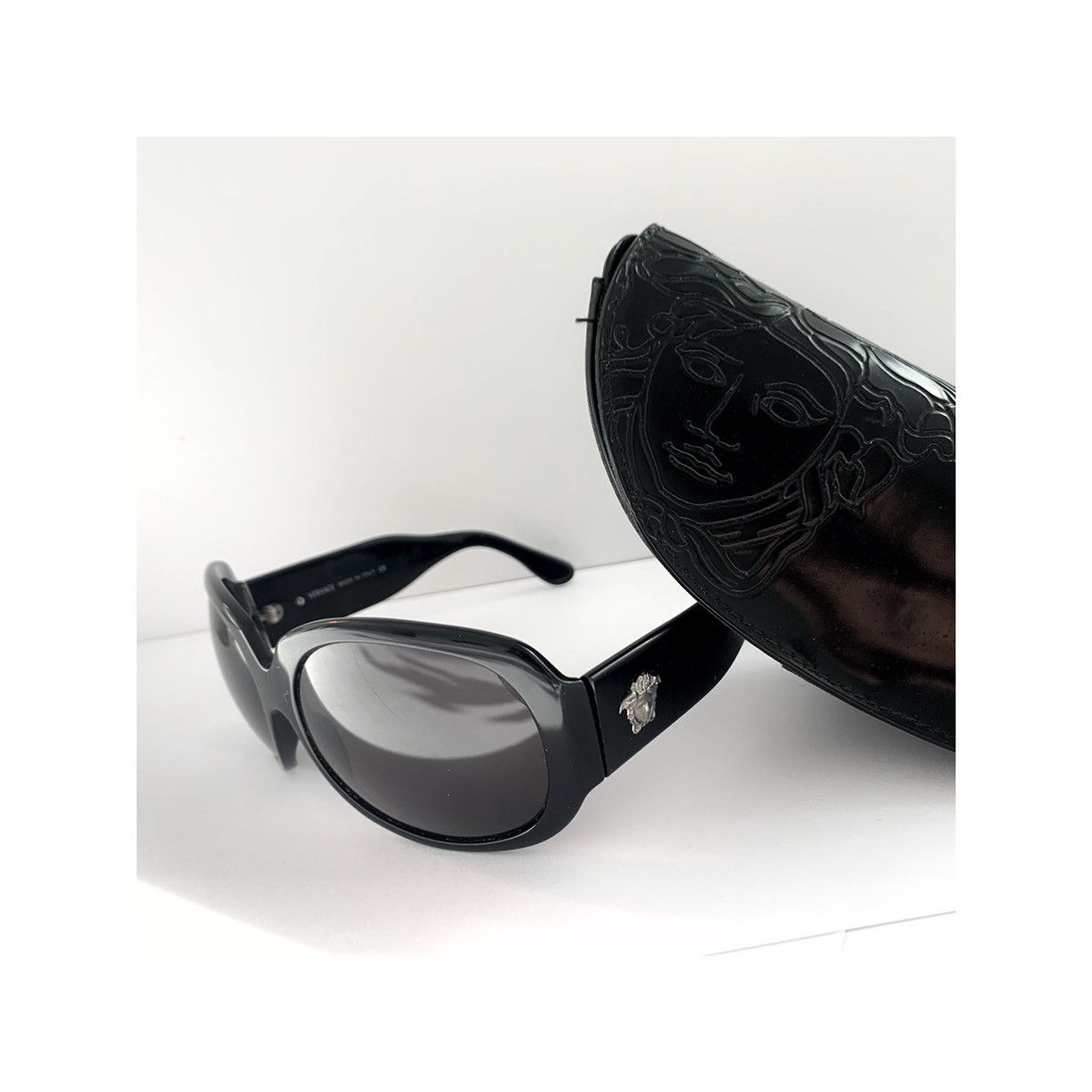 Versace VERSACE Sunglasses Logo Medusa Glasses Shield 4052 Black Size ONE SIZE - 1 Thumbnail