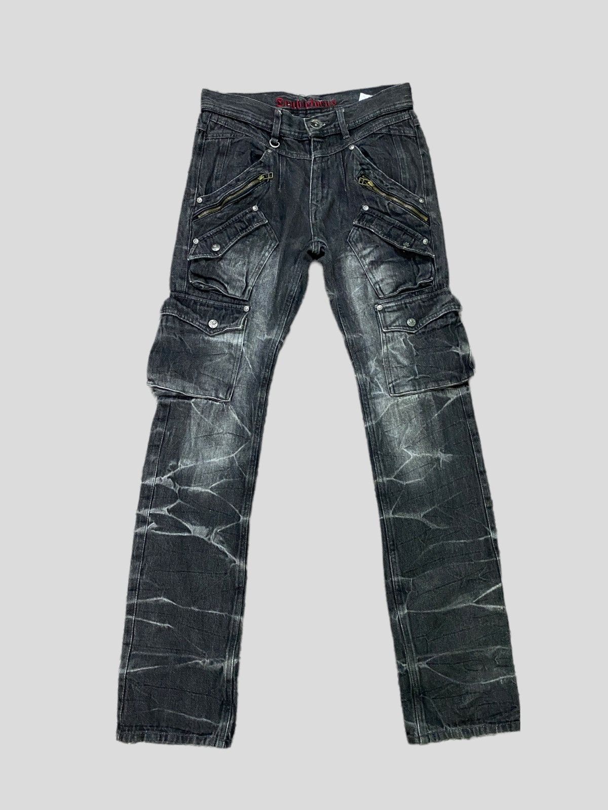 image of 90's Seditionaries Multipocket Punk Style By Double Focus in Black, Men's (Size 28)