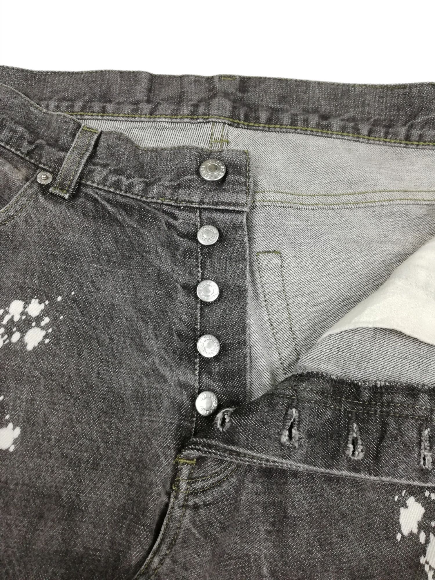 Helmut Lang 🔥GRAIL OG Helmut Lang Custom Archive 2000's Painter Denim Size US 33 - 9 Thumbnail