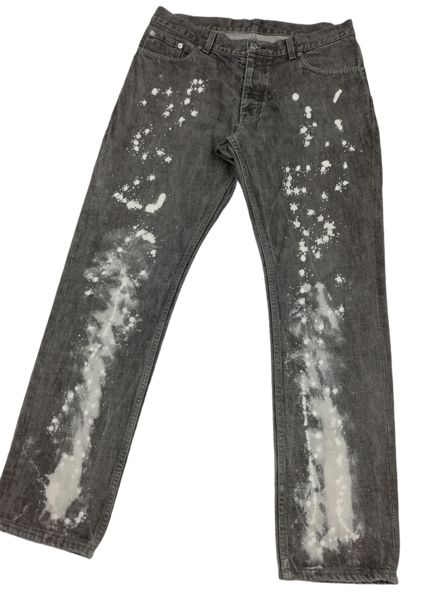 Helmut Lang 🔥GRAIL OG Helmut Lang Custom Archive 2000's Painter Denim Size US 33 - 4 Thumbnail