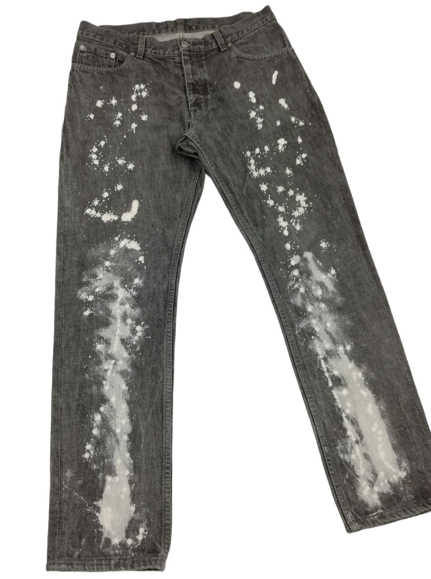 Helmut Lang 🔥GRAIL OG Helmut Lang Custom Archive 2000's Painter Denim Size US 33 - 3 Thumbnail