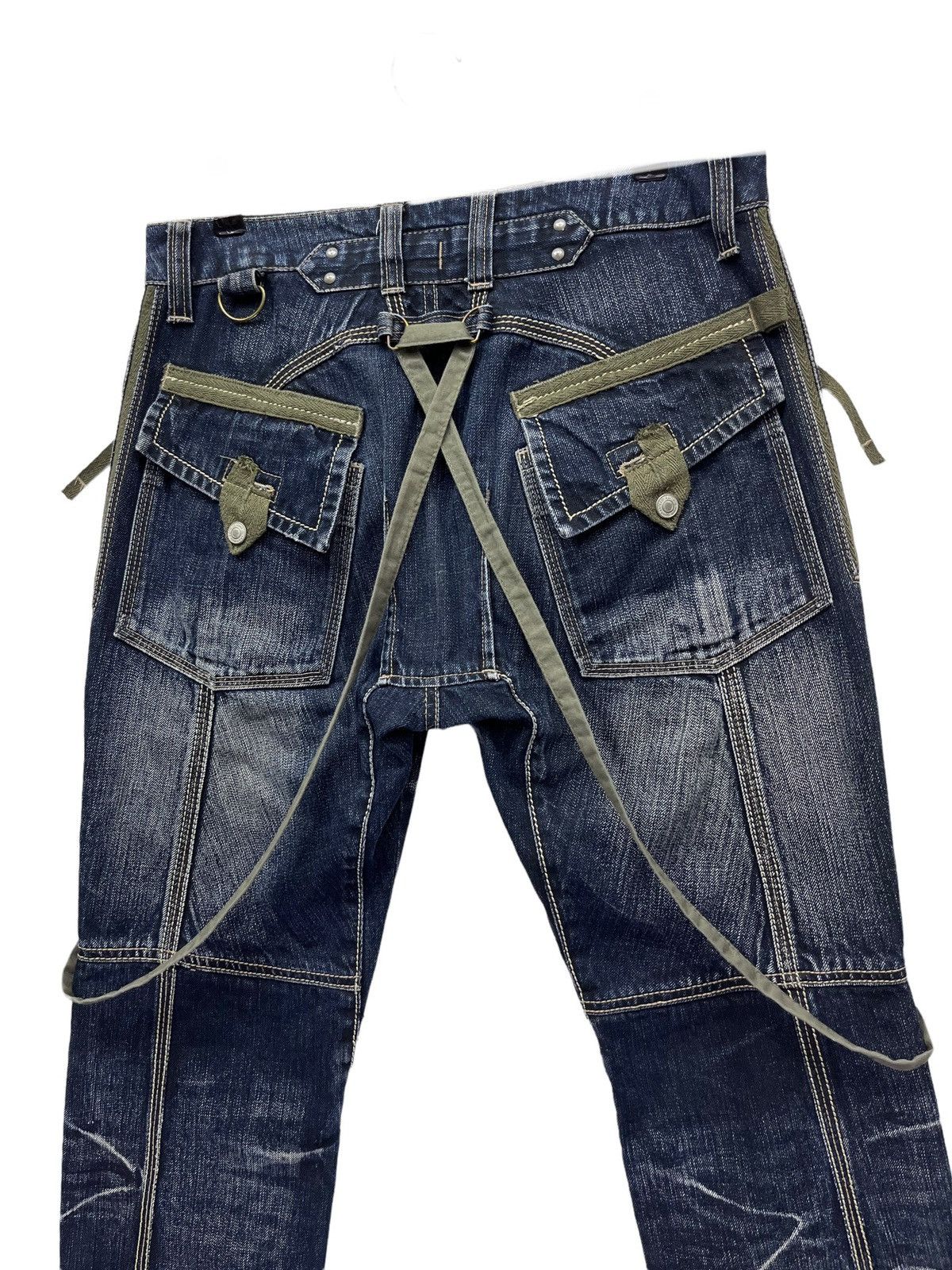 PPFM 🔥PPFM Distressed Punk Custom Performance Bondage Suspender Size US 31 - 5 Thumbnail