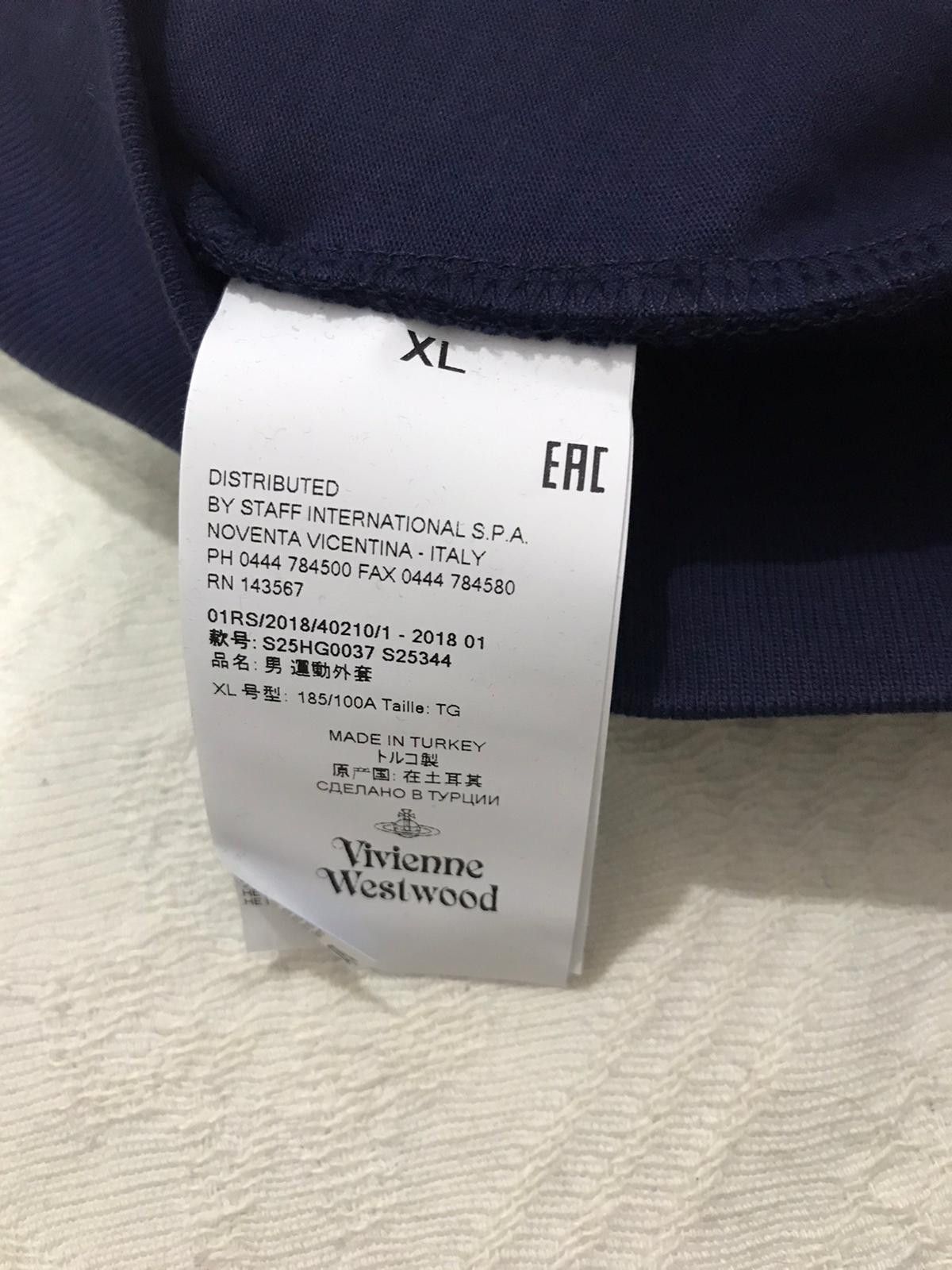 Vivienne Westwood Pr6 - Vivienne Westwood Navy Blue Zipped Hoodie Size US XL / EU 56 / 4 - 9 Thumbnail