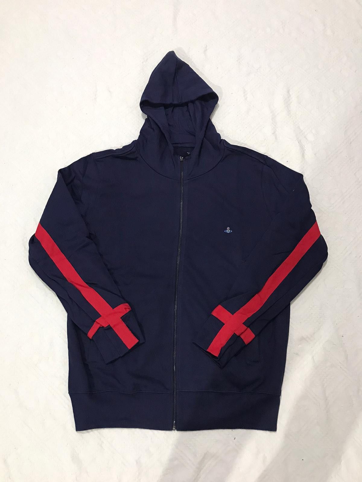 Vivienne Westwood Pr6 - Vivienne Westwood Navy Blue Zipped Hoodie Size US XL / EU 56 / 4 - 6 Thumbnail