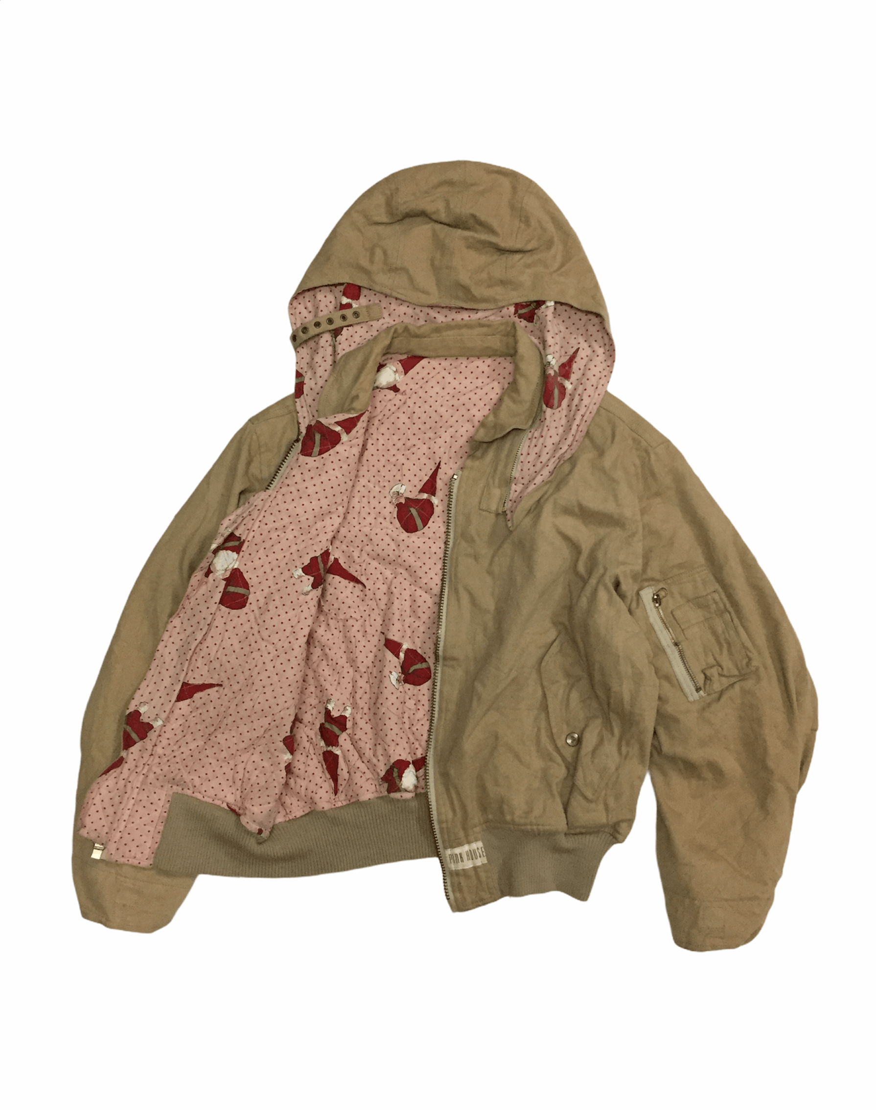 Japanese Brand 90's PINK HOUSE Headgear santa claus bomber Size US M / EU 48-50 / 2 - 4 Thumbnail