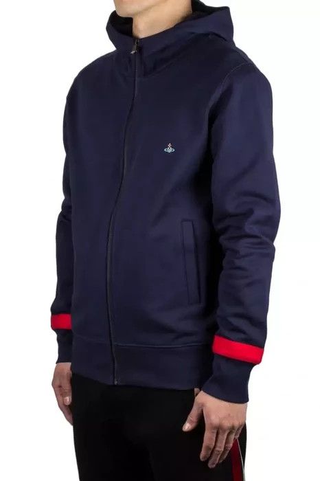 Vivienne Westwood Pr31 - Vivienne Westwood Navy Blue Zipped Hoodie Size US M / EU 48-50 / 2 - 2 Thumbnail