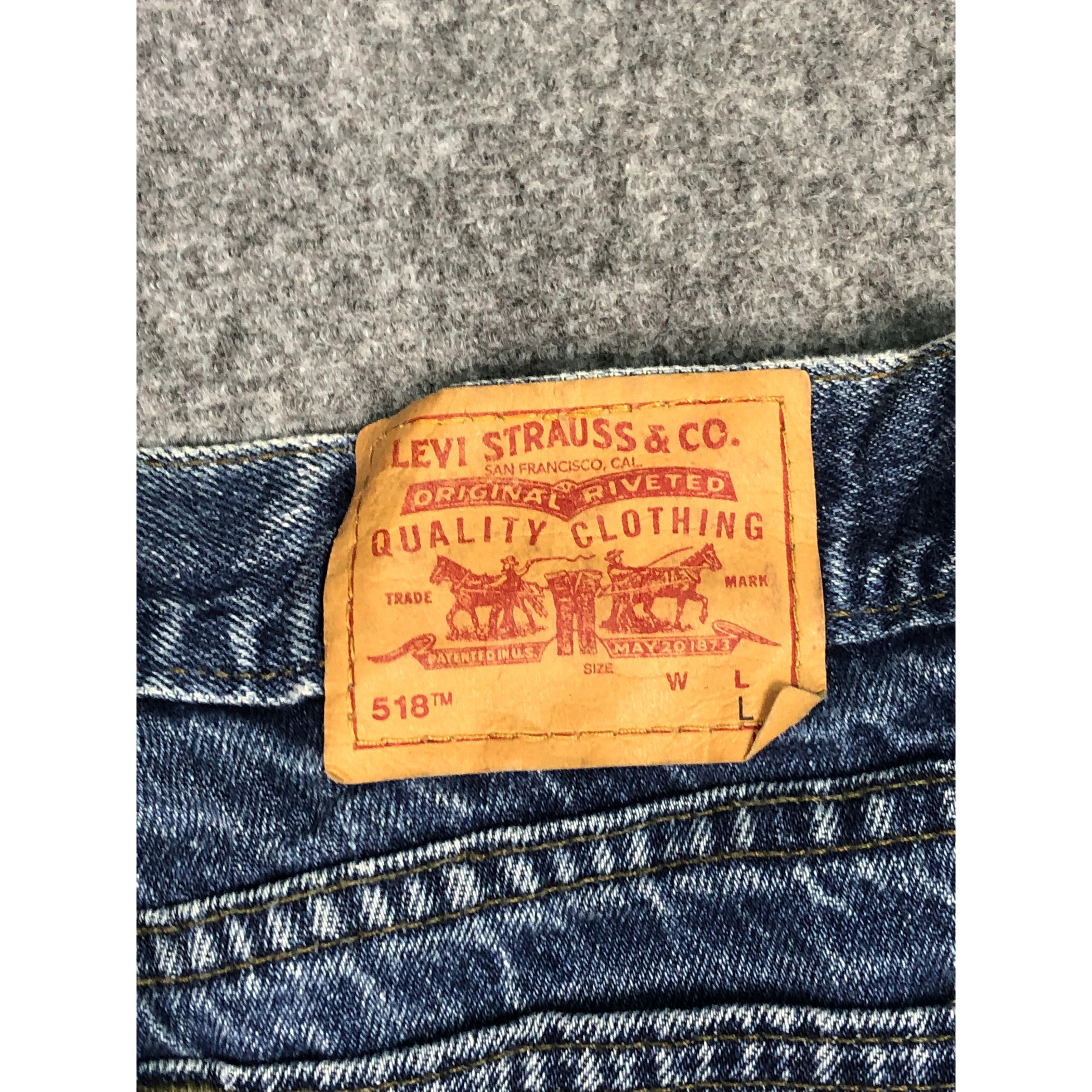 Levi's 90s Vintage Levis 518 Blue Bootcut Flare Jeans DP0184 Size US 30 / EU 46 - 5 Thumbnail