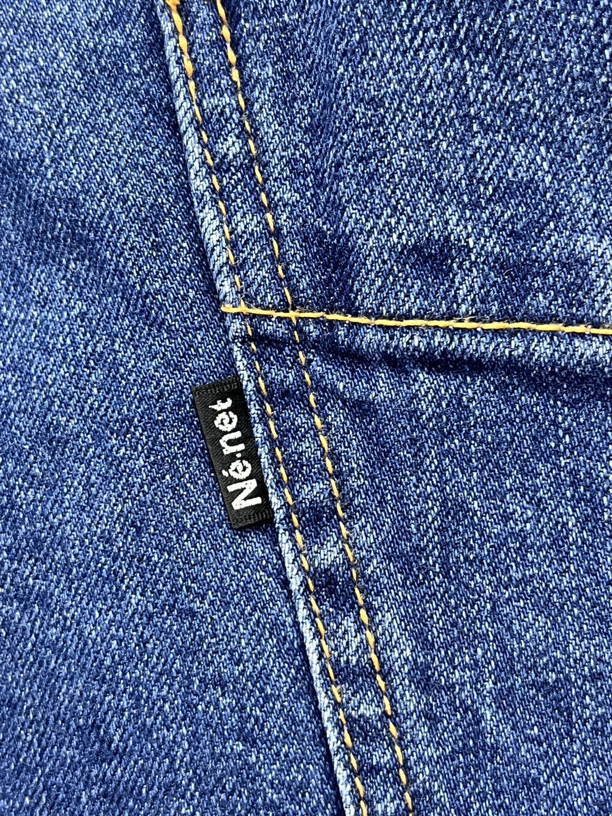 Ne-Net 🔥 NE-NET ISSEY MIYAKE Selvedge Denim Big Pocket Artist Size US 29 - 16 Thumbnail