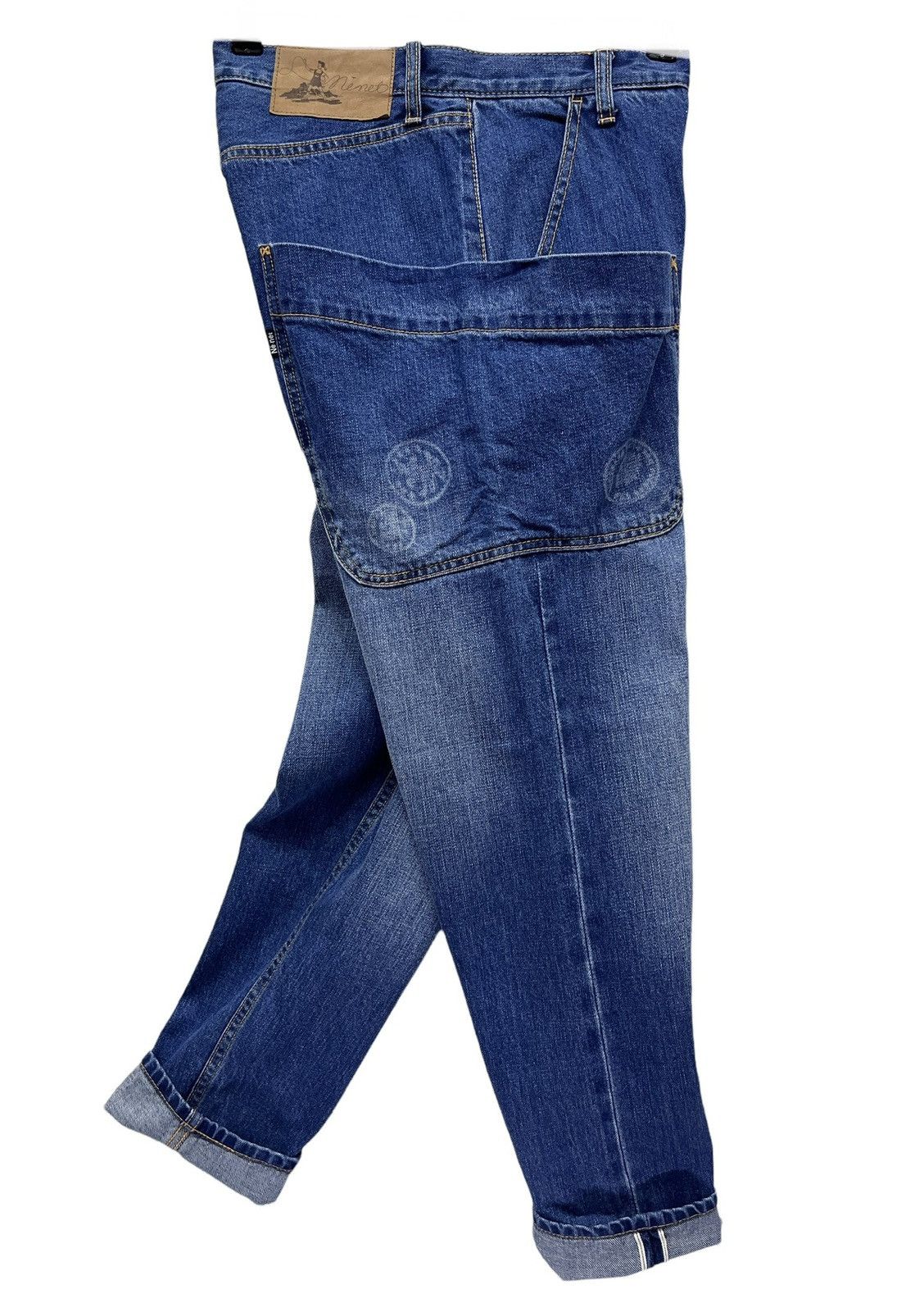 Ne-Net 🔥 NE-NET ISSEY MIYAKE Selvedge Denim Big Pocket Artist Size US 29 - 4 Thumbnail