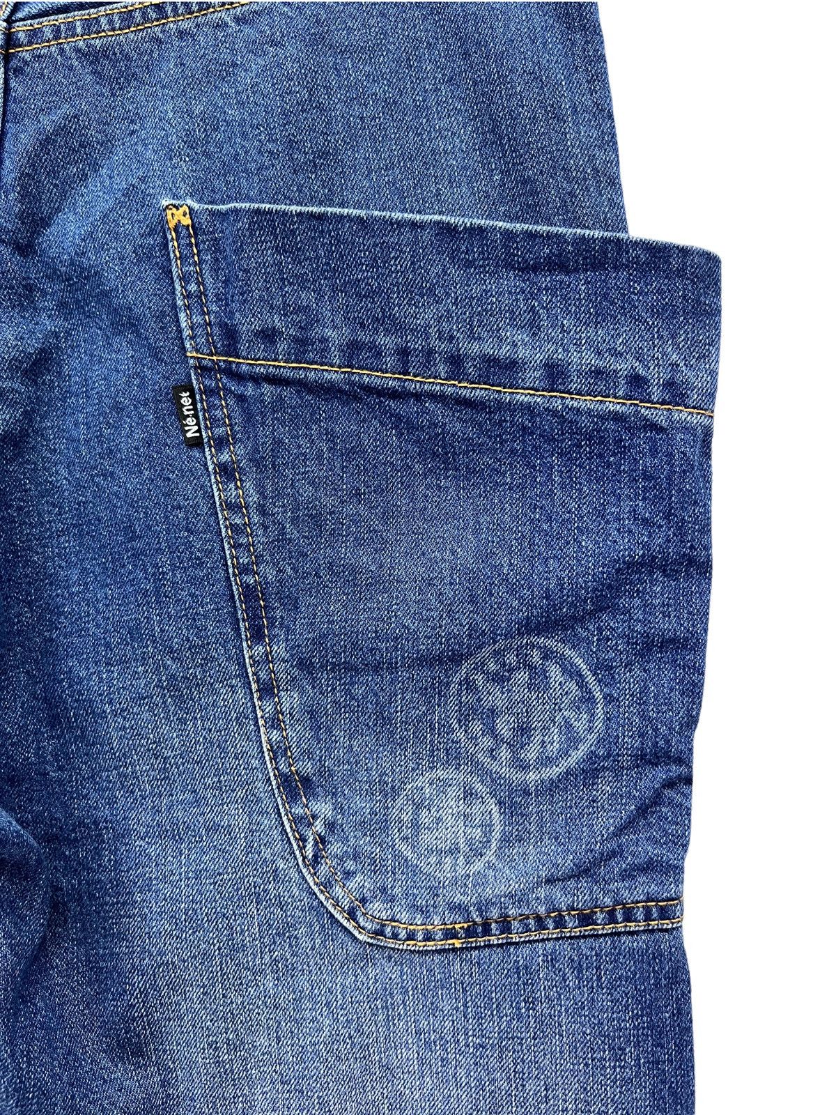 Ne-Net 🔥 NE-NET ISSEY MIYAKE Selvedge Denim Big Pocket Artist Size US 29 - 13 Thumbnail