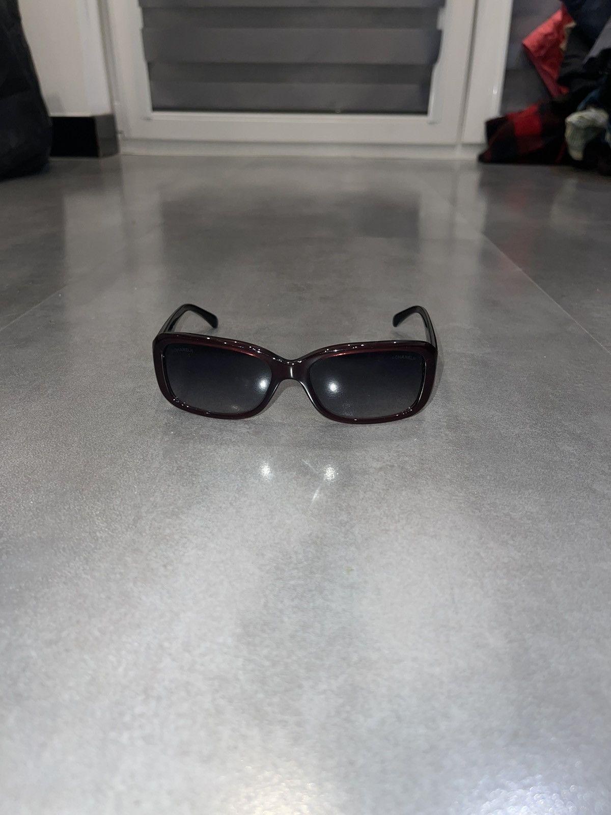 Chanel Chanel 5247 C.539/S6 Dark Red Sunglasses Size ONE SIZE - 2 Thumbnail